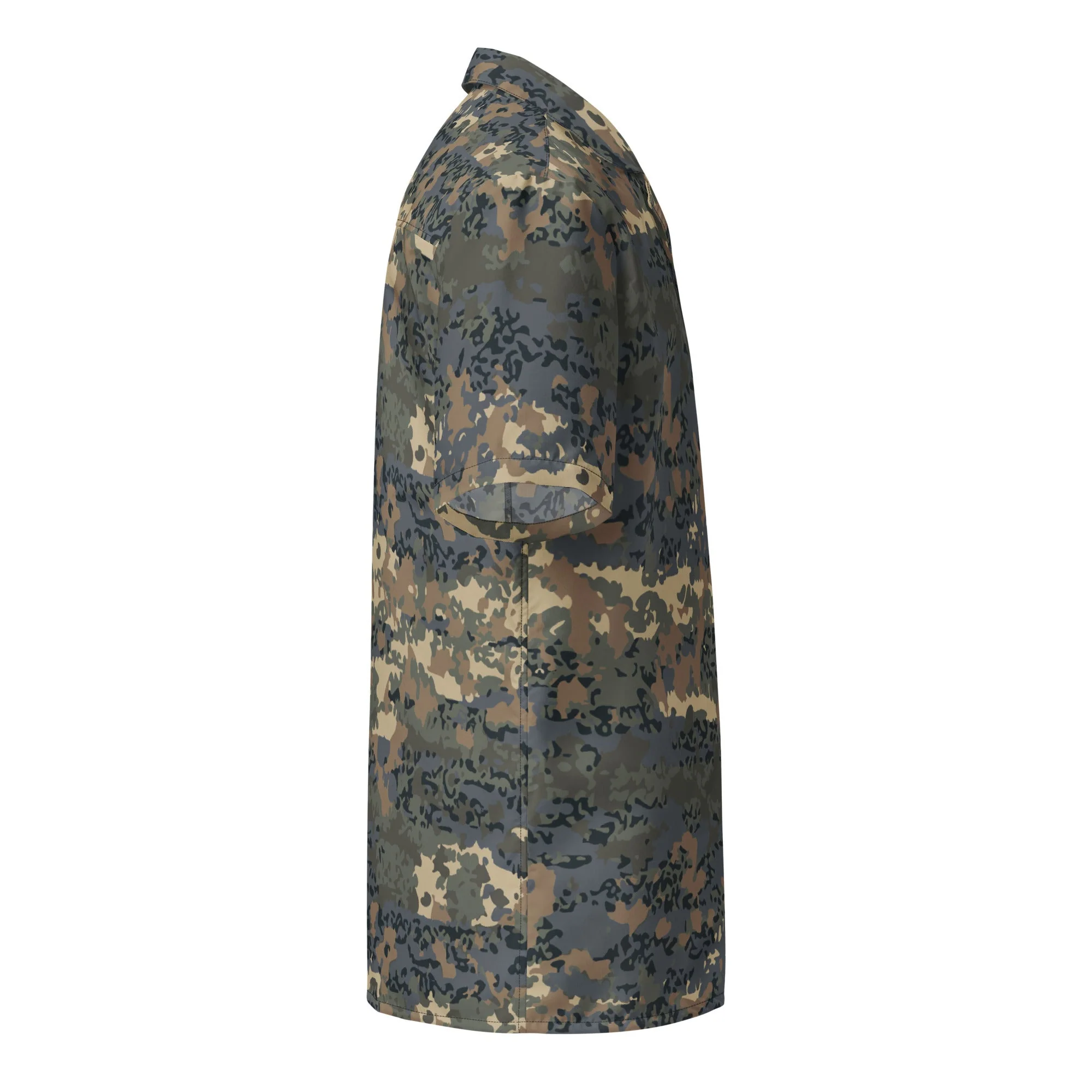 Austrian Tarnanzug CAMO Unisex Short-Sleeve Button Shirt - Image 10