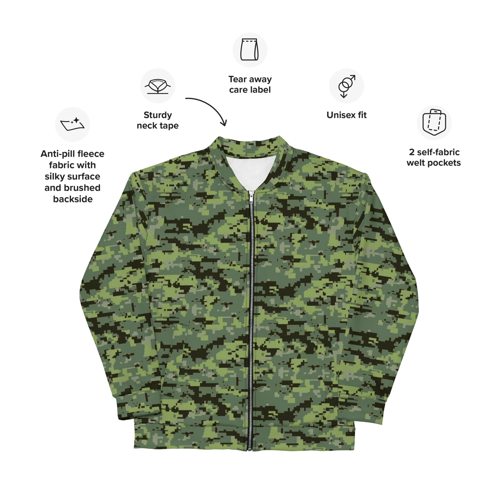 Avatar Resources Development Administration (RDA) Movie CAMO Unisex Bomber Jacket - Image 8