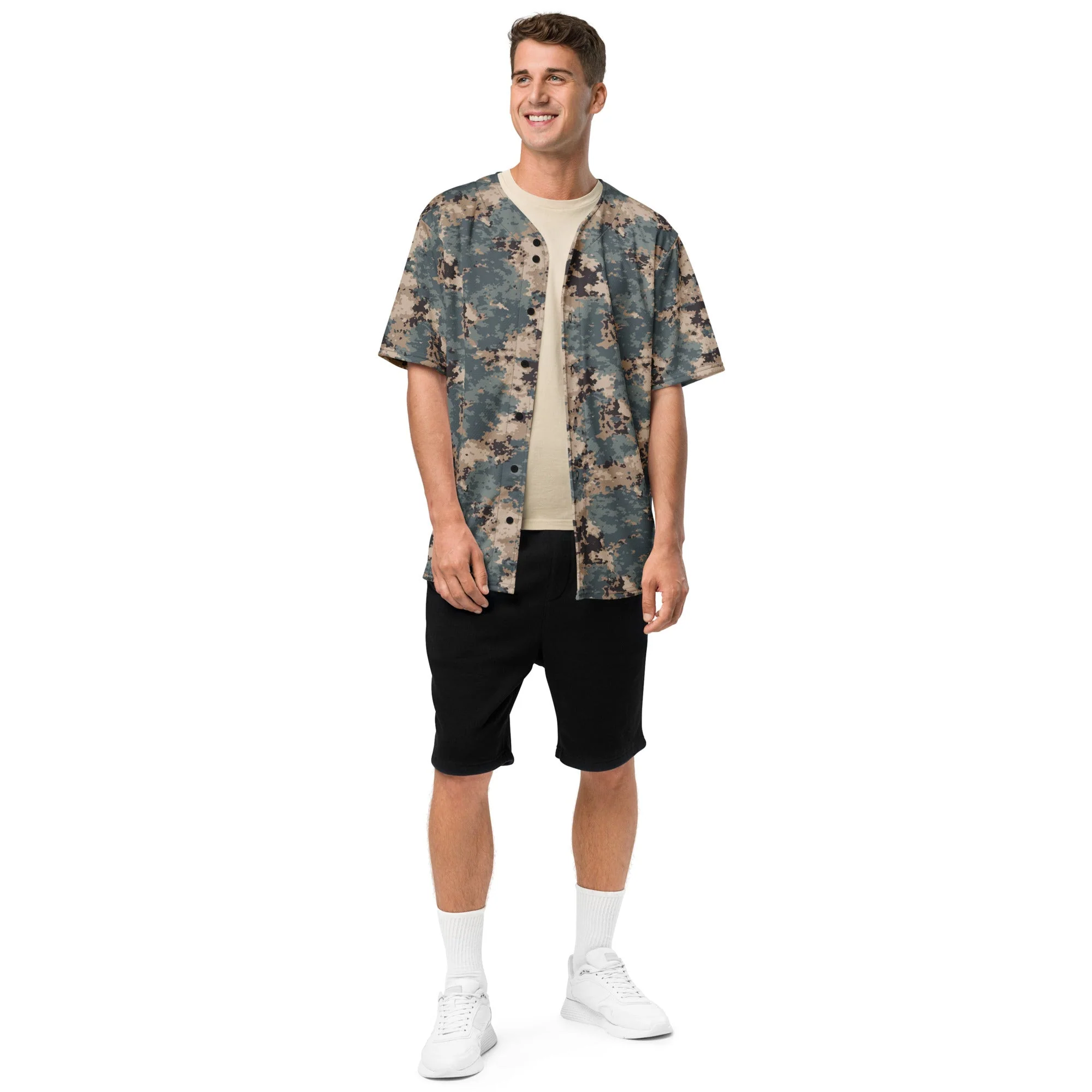 Azerbaijan M2024 CAMO Unisex Baseball Jersey - Image 3