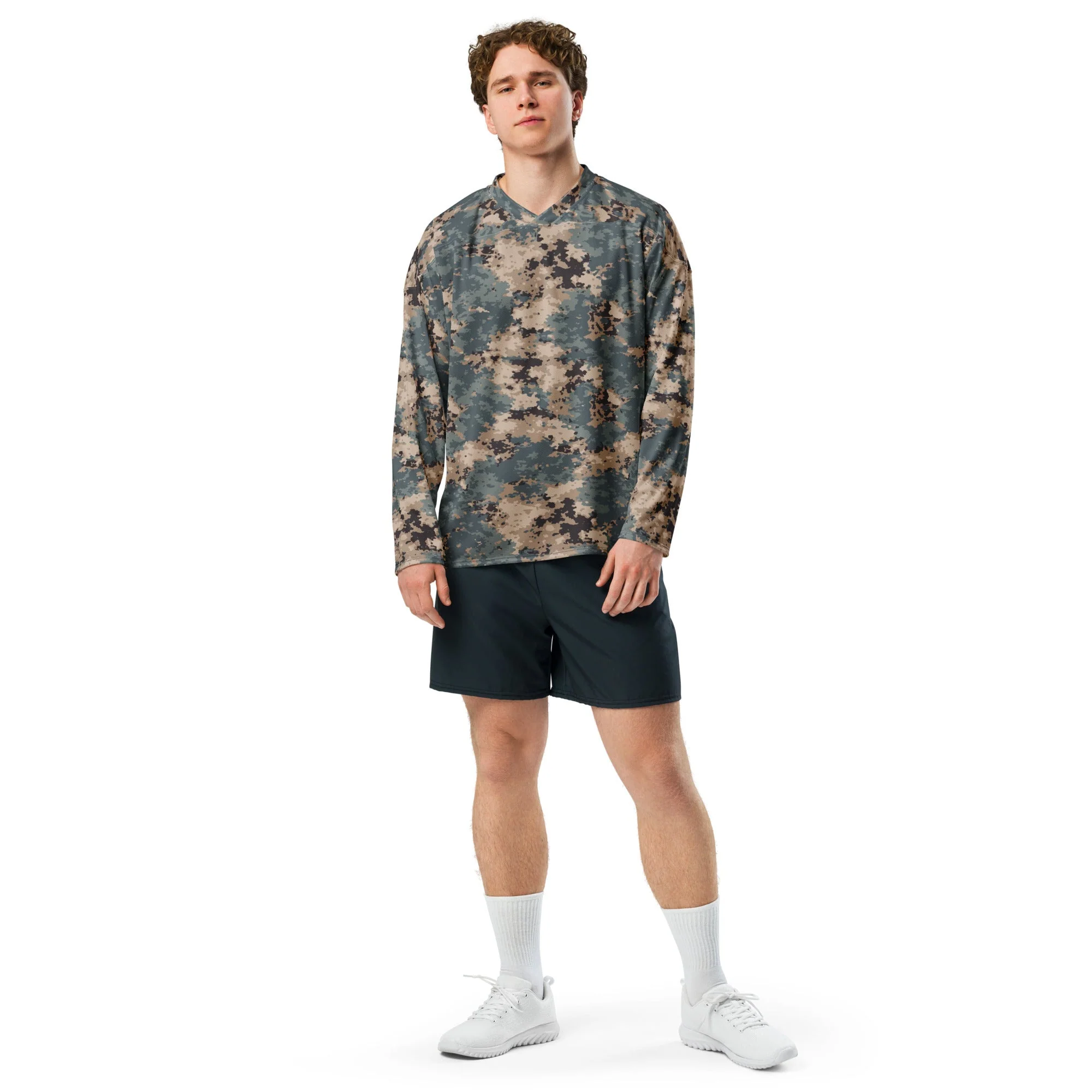 Azerbaijan M2024 CAMO Unisex Hockey Fan Jersey - Image 15