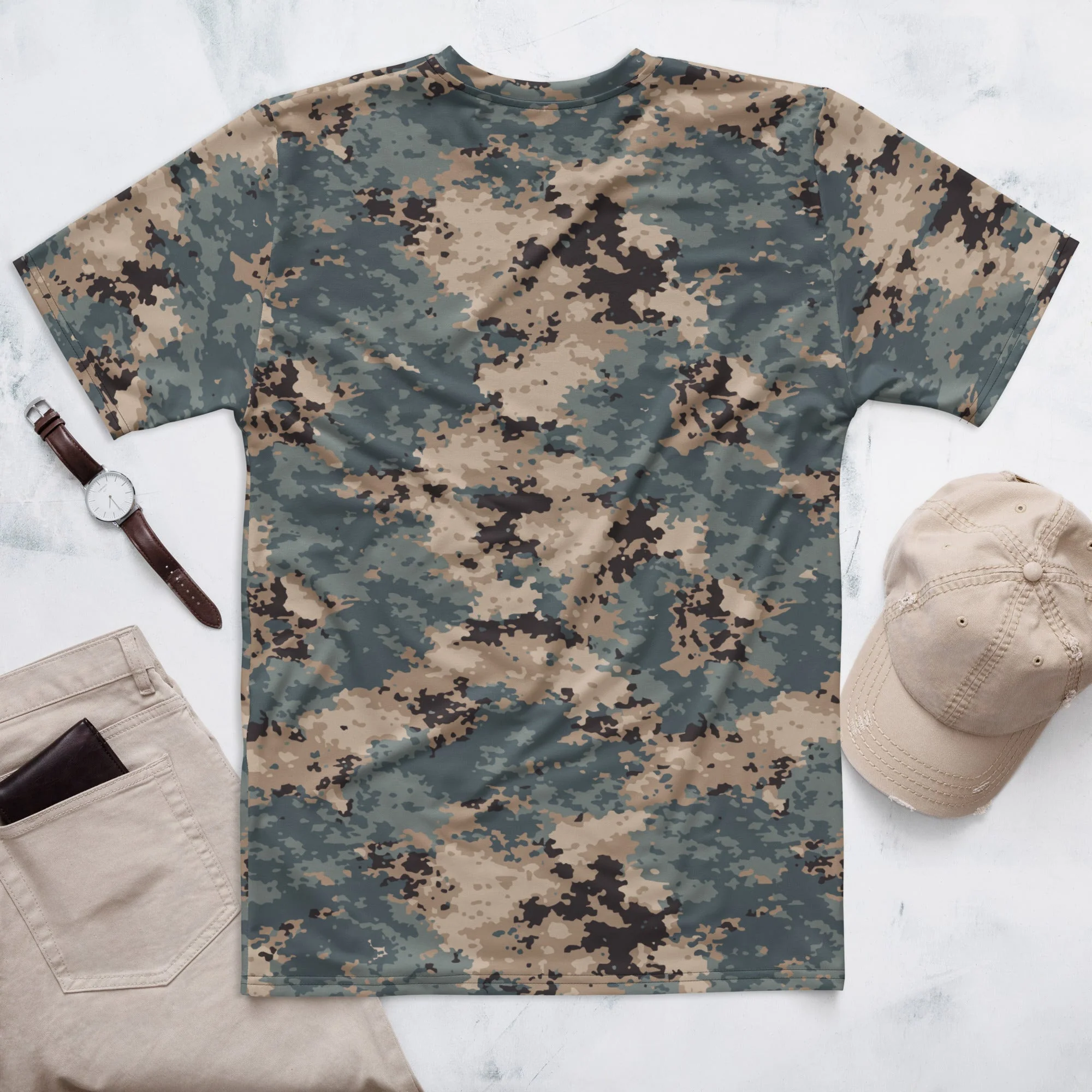 Azerbaijan M2024 CAMO Mens T-Shirt - Image 4