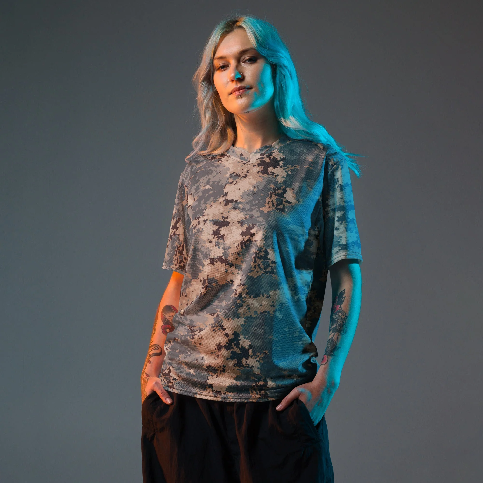 Azerbaijan M2024 CAMO Unisex Sports Jersey - Image 6
