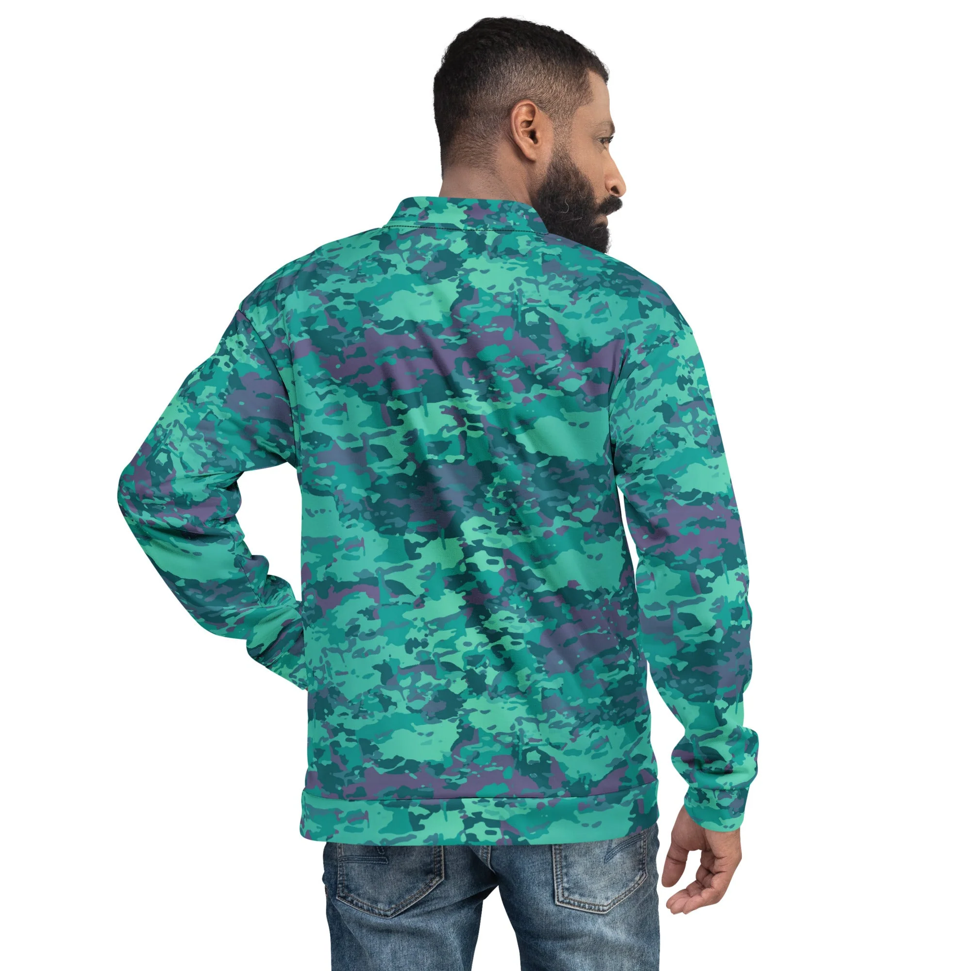 Baja Blast CAMO Unisex Bomber Jacket - Image 4