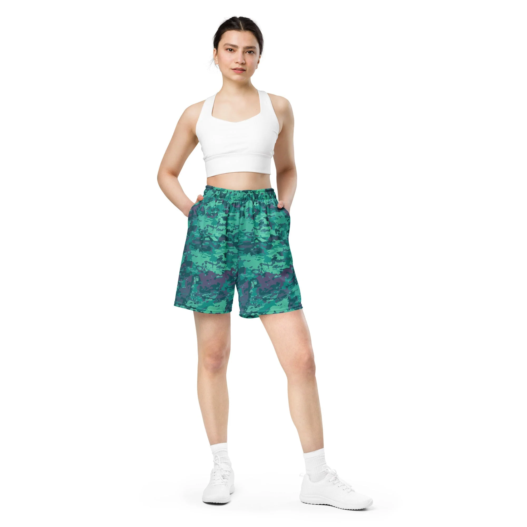Baja Blast CAMO Unisex Mesh Shorts - Image 10