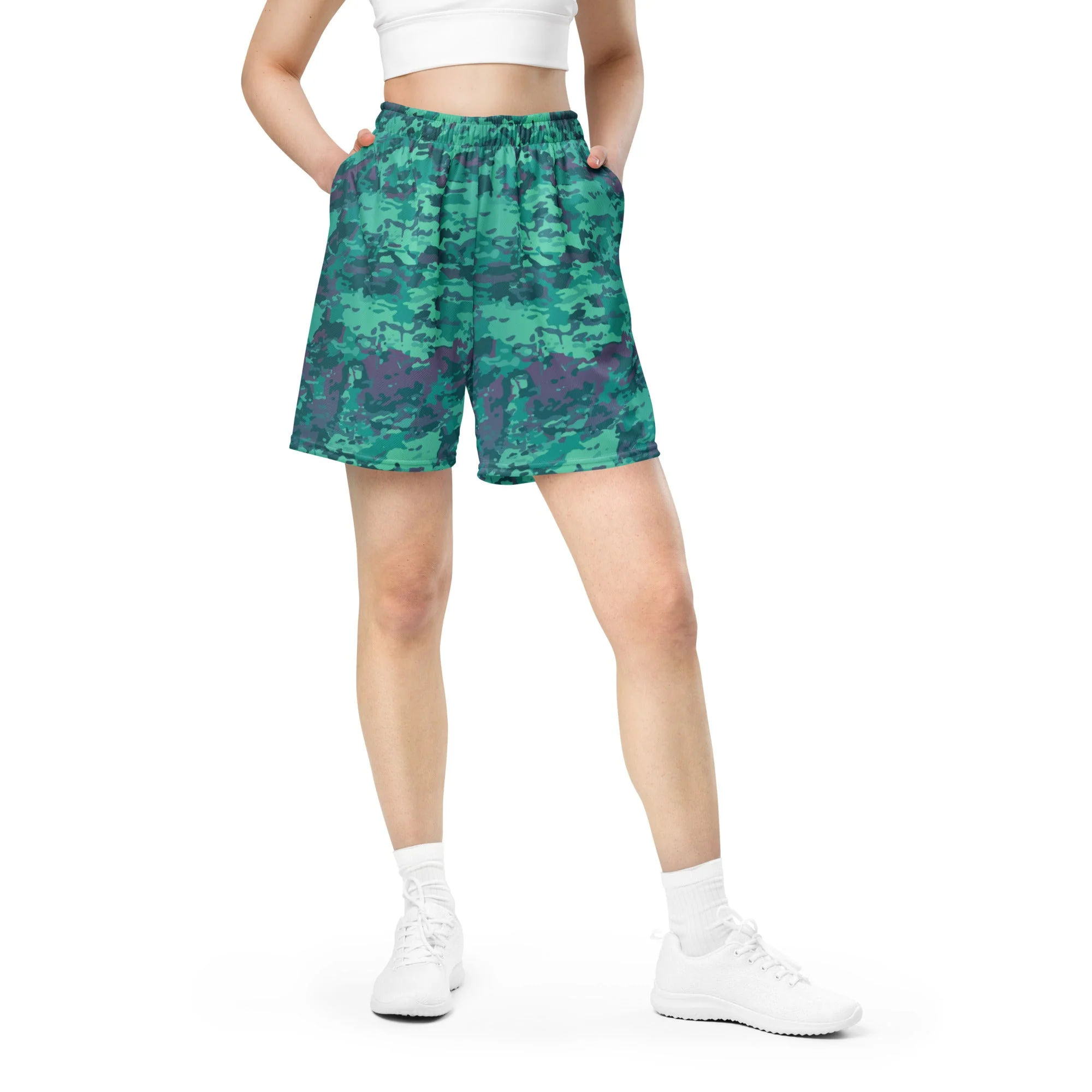 Baja Blast CAMO Unisex Mesh Shorts - Image 3