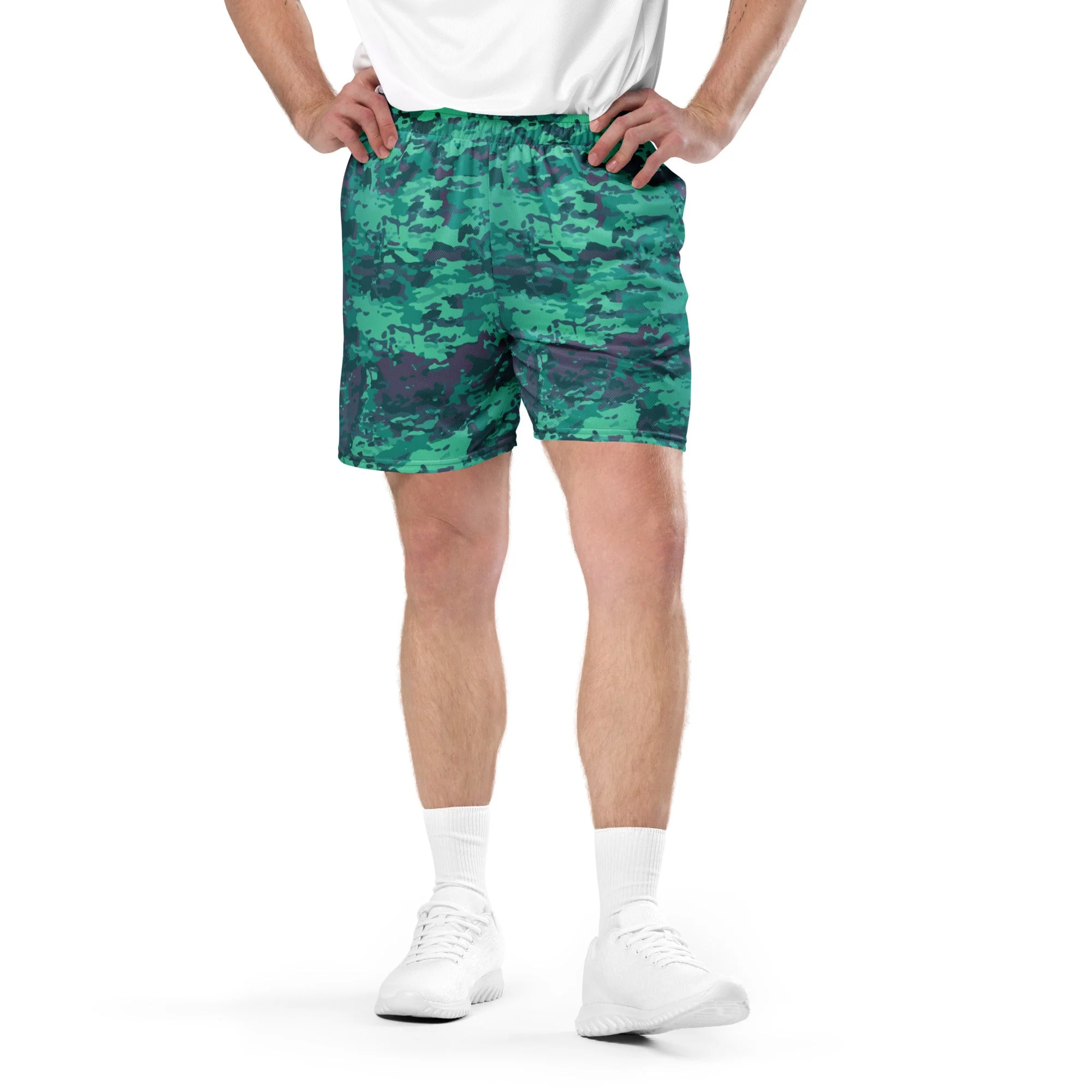 Baja Blast CAMO Unisex Mesh Shorts - Image 4