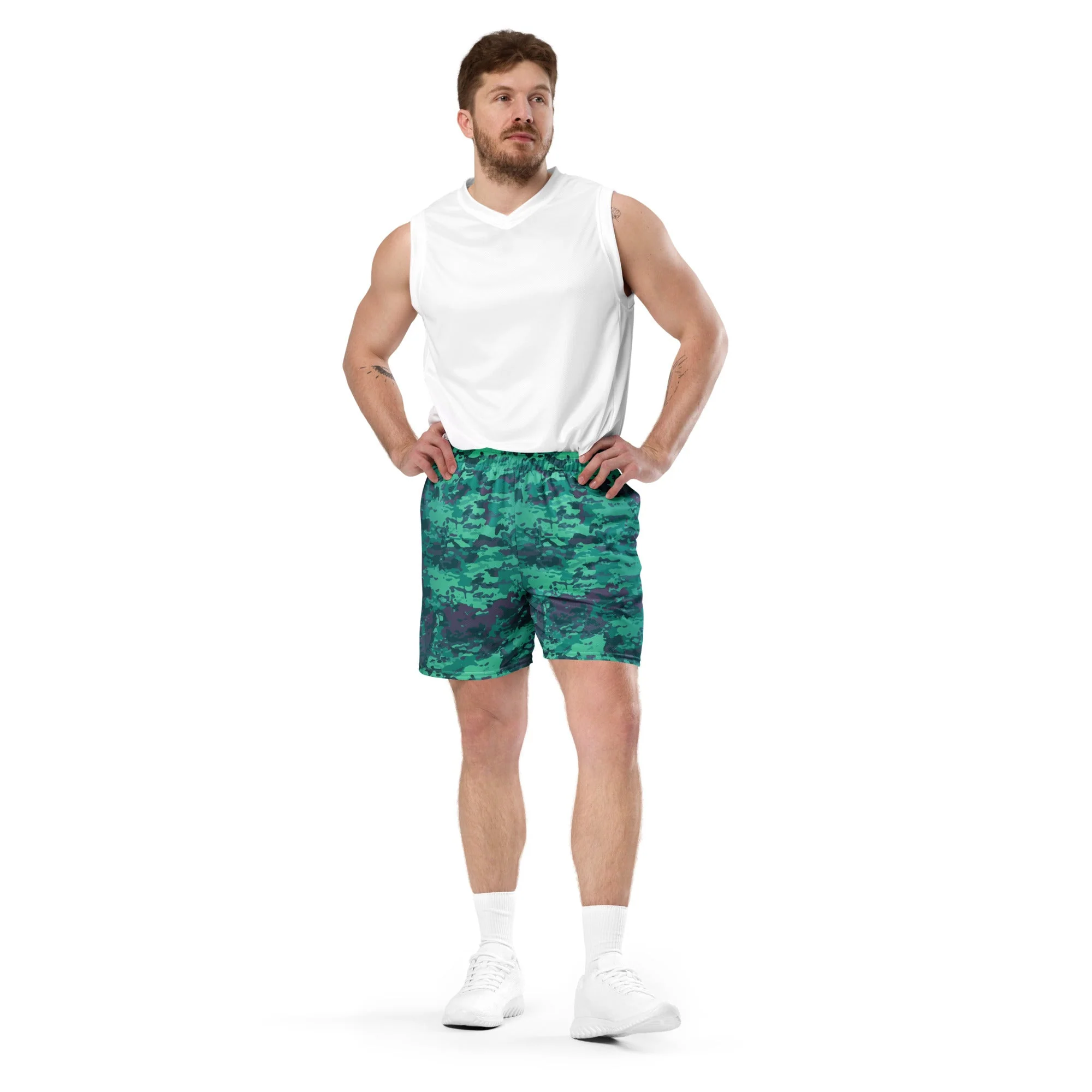 Baja Blast CAMO Unisex Mesh Shorts - Image 7