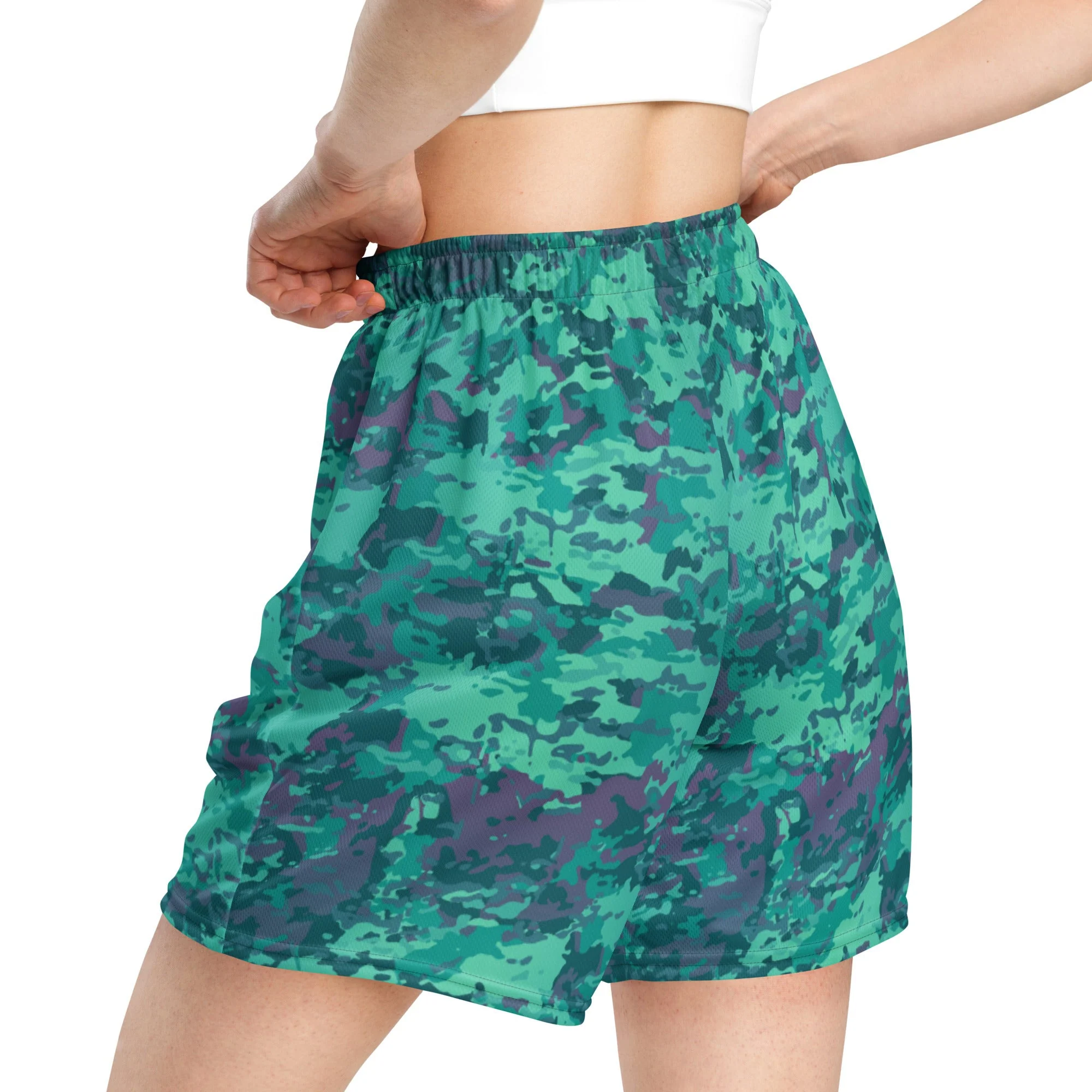 Baja Blast CAMO Unisex Mesh Shorts - Image 9