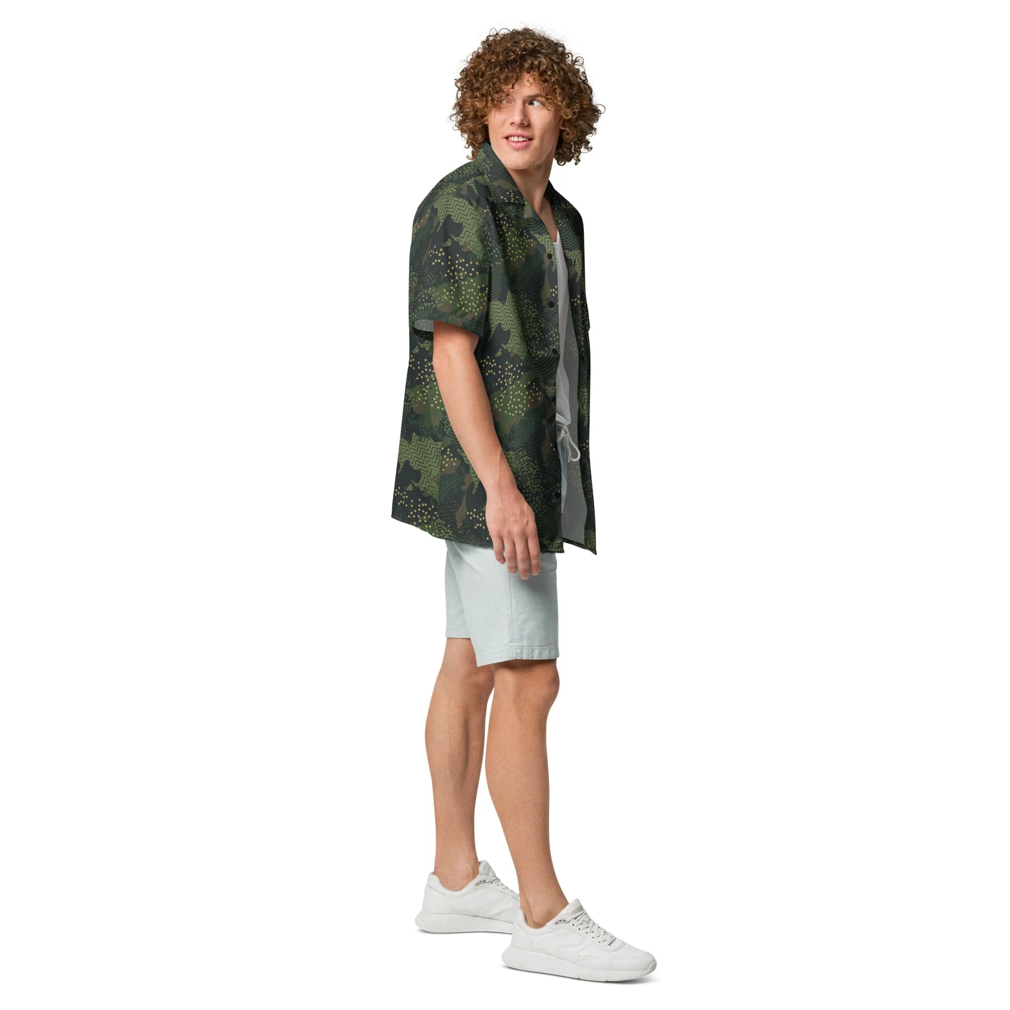 Barracuda Recon CAMO Unisex Short-Sleeve Button Shirt - Image 16
