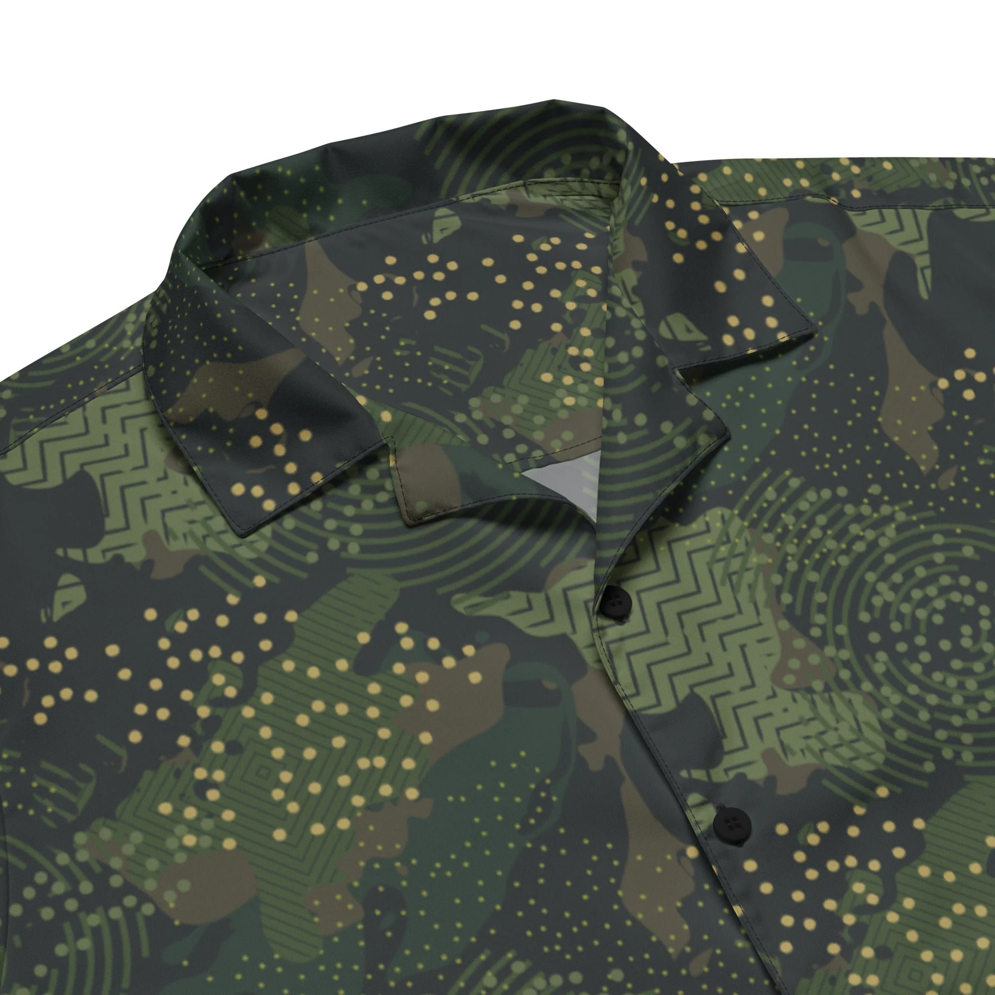 Barracuda Recon CAMO Unisex Short-Sleeve Button Shirt - Image 2