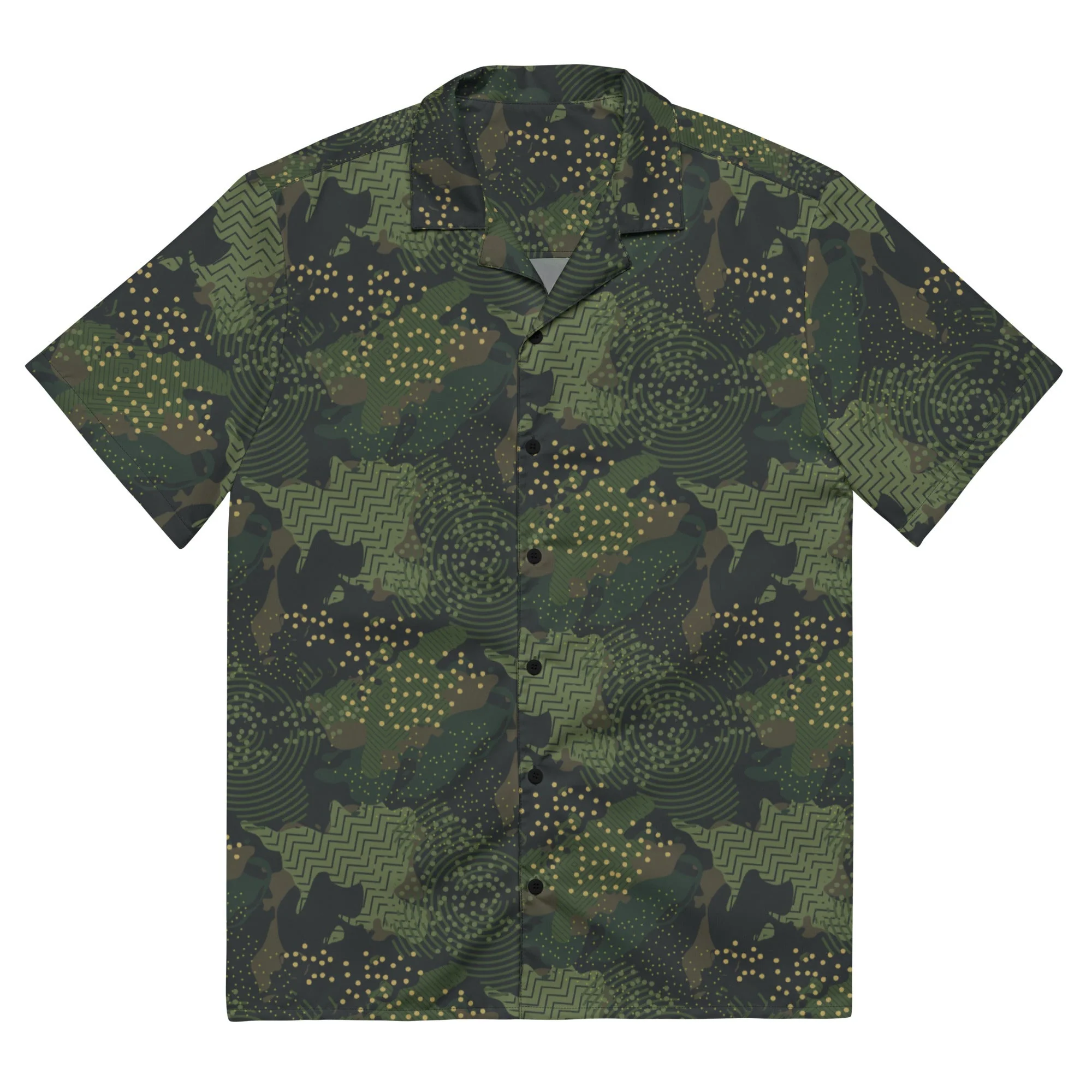Barracuda Recon CAMO Unisex Short-Sleeve Button Shirt - Image 3