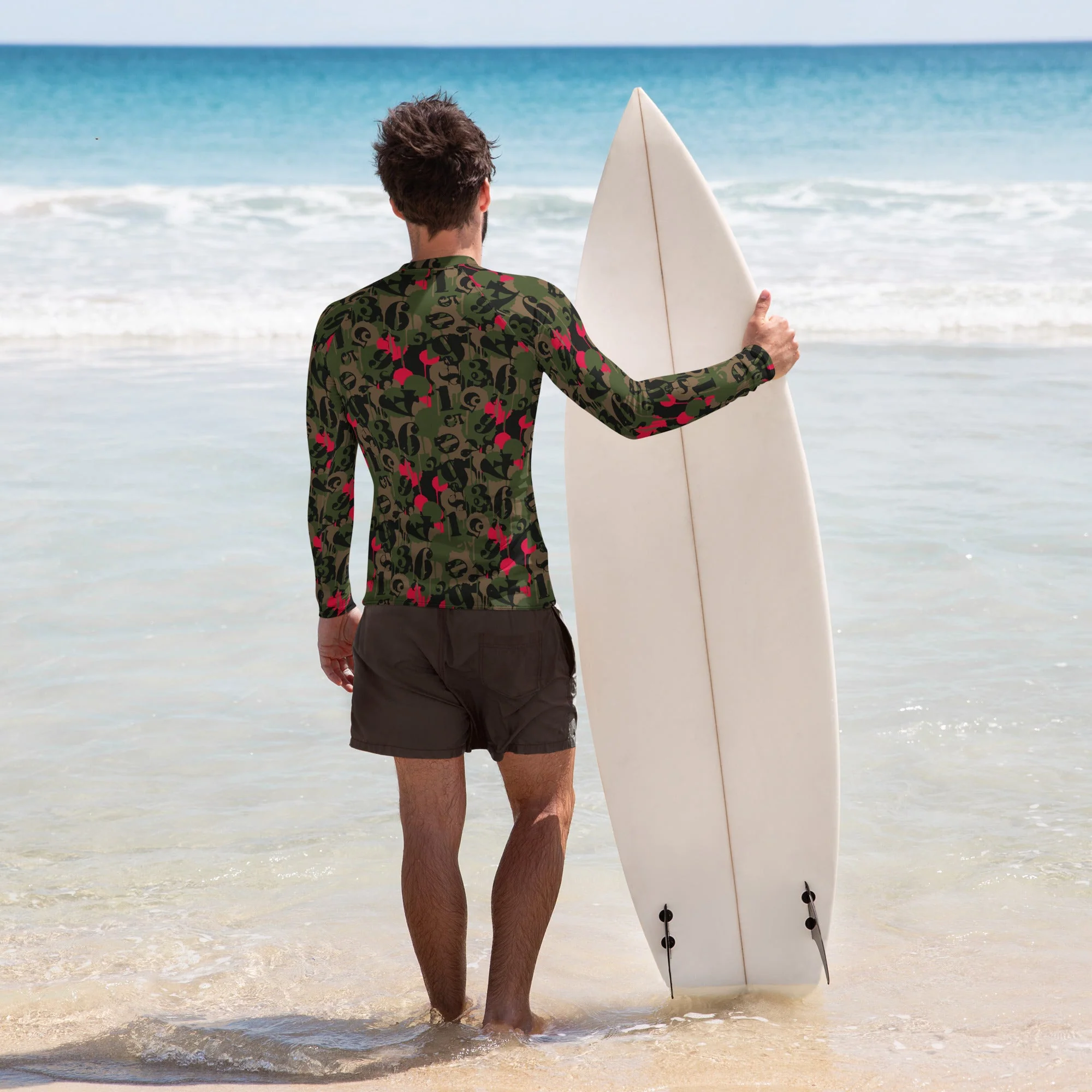 Battle Royale 2 CAMO Mens Long-sleeve Rash Guard - Image 2