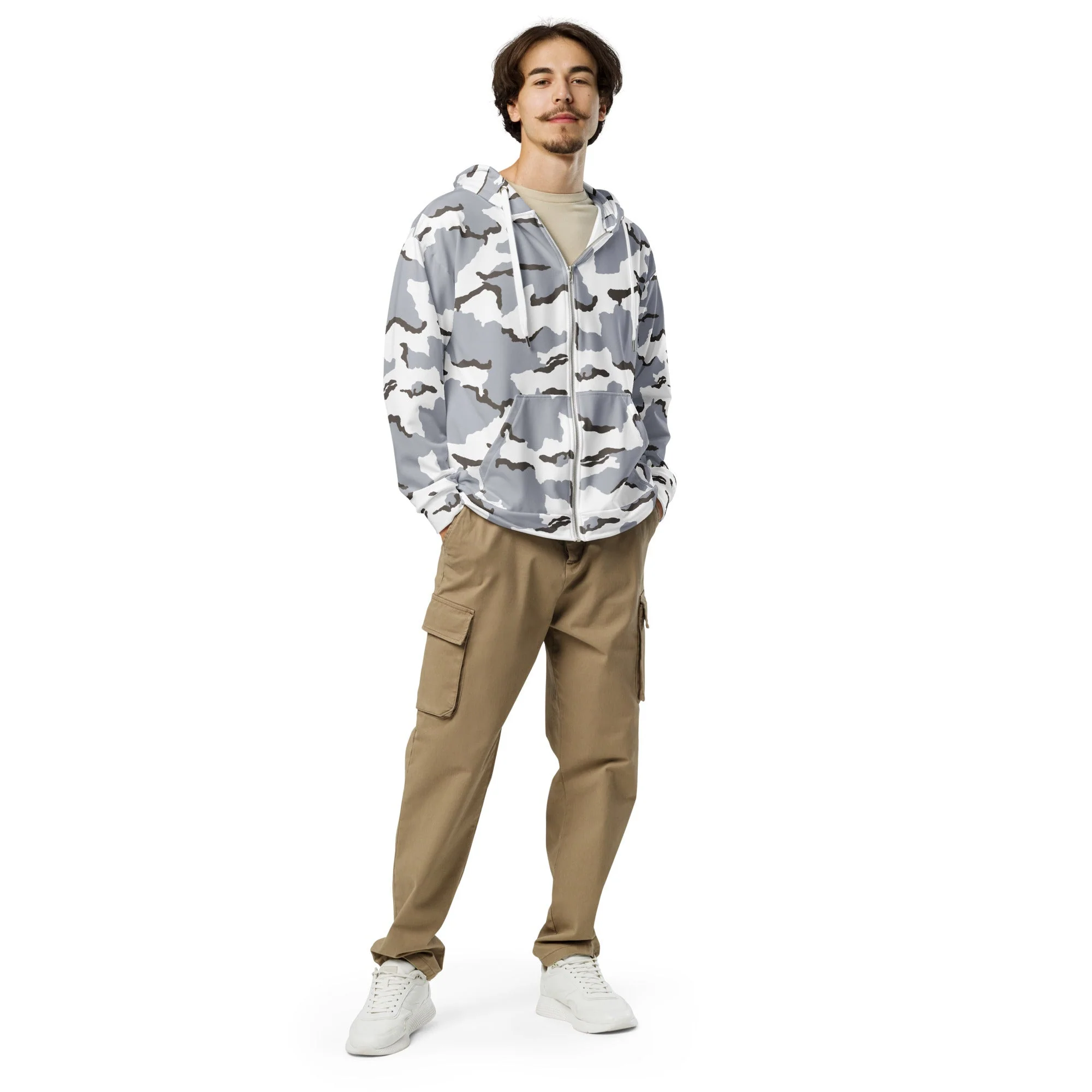 Alaska Tundra CAMO Unisex Zip Hoodie - Image 11