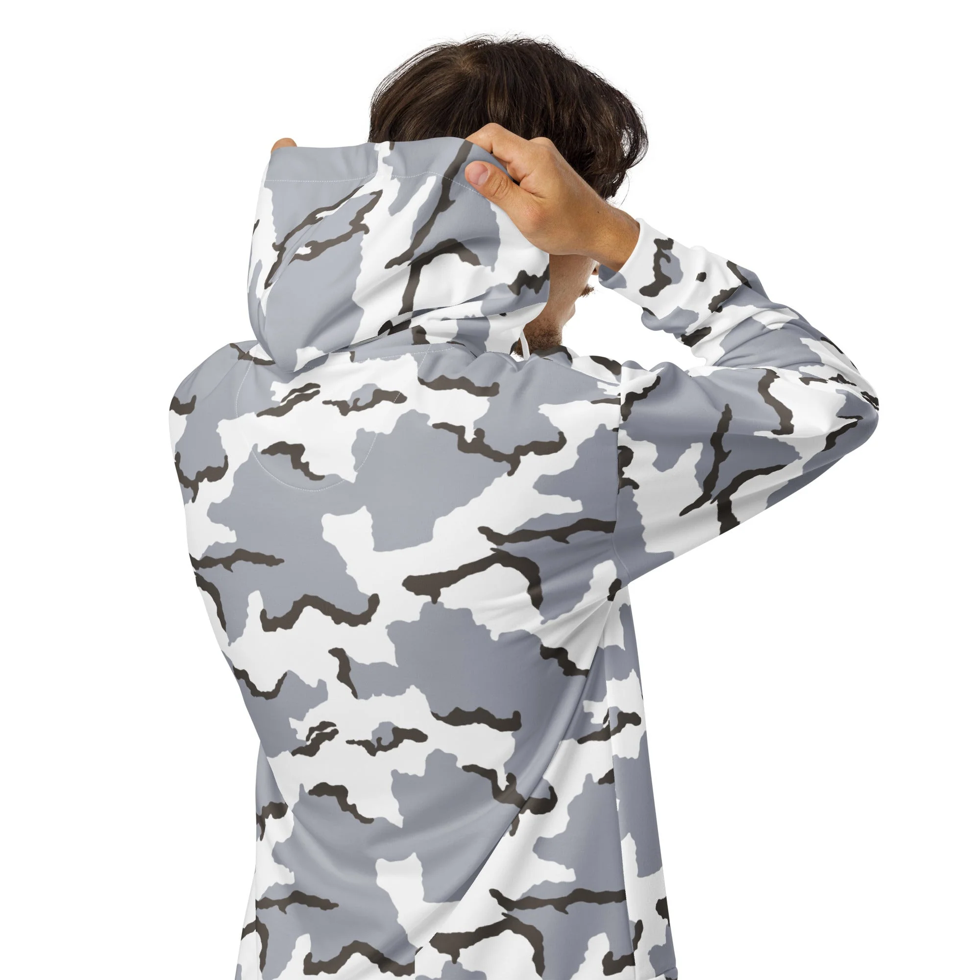 Alaska Tundra CAMO Unisex Zip Hoodie - Image 13