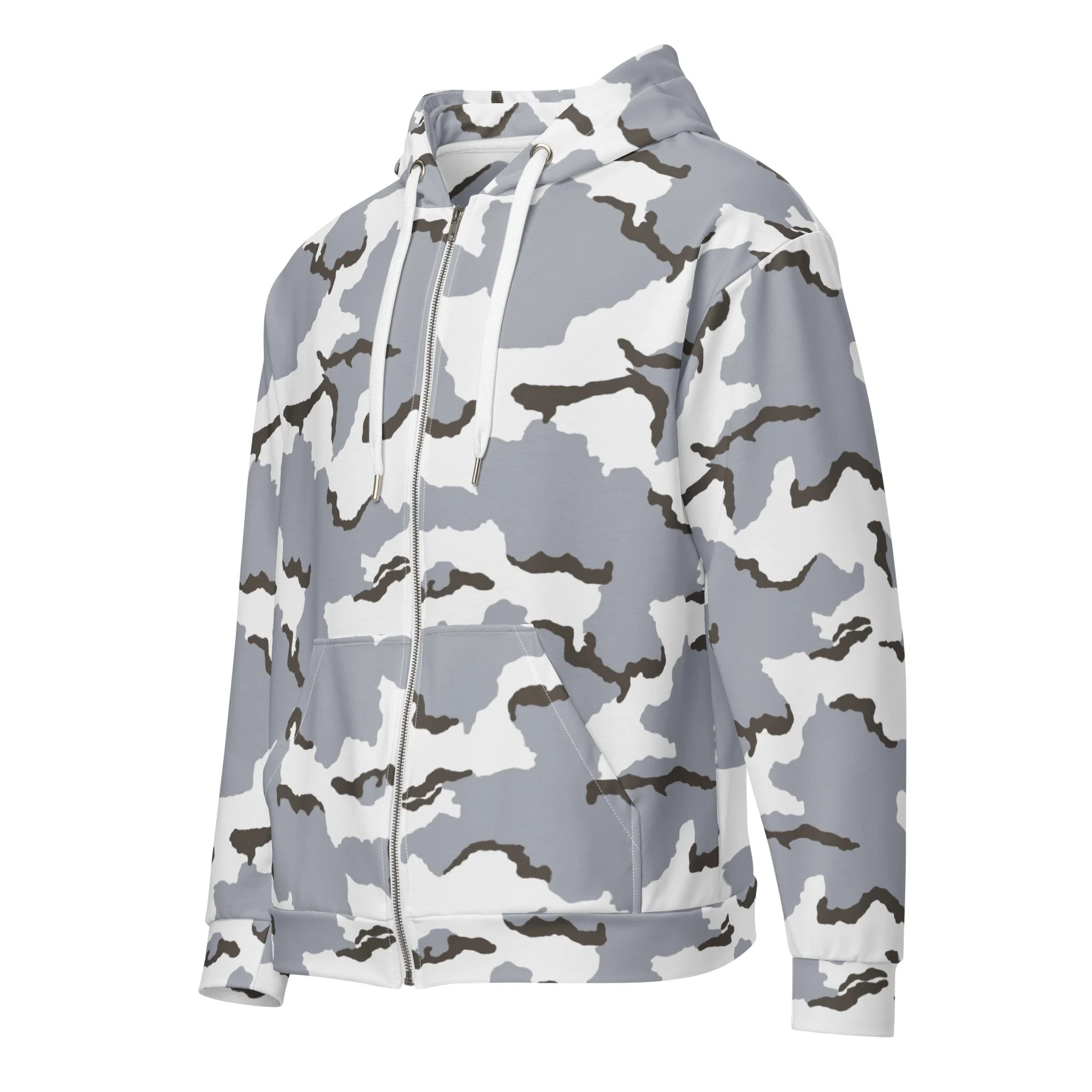 Alaska Tundra CAMO Unisex Zip Hoodie - Image 5