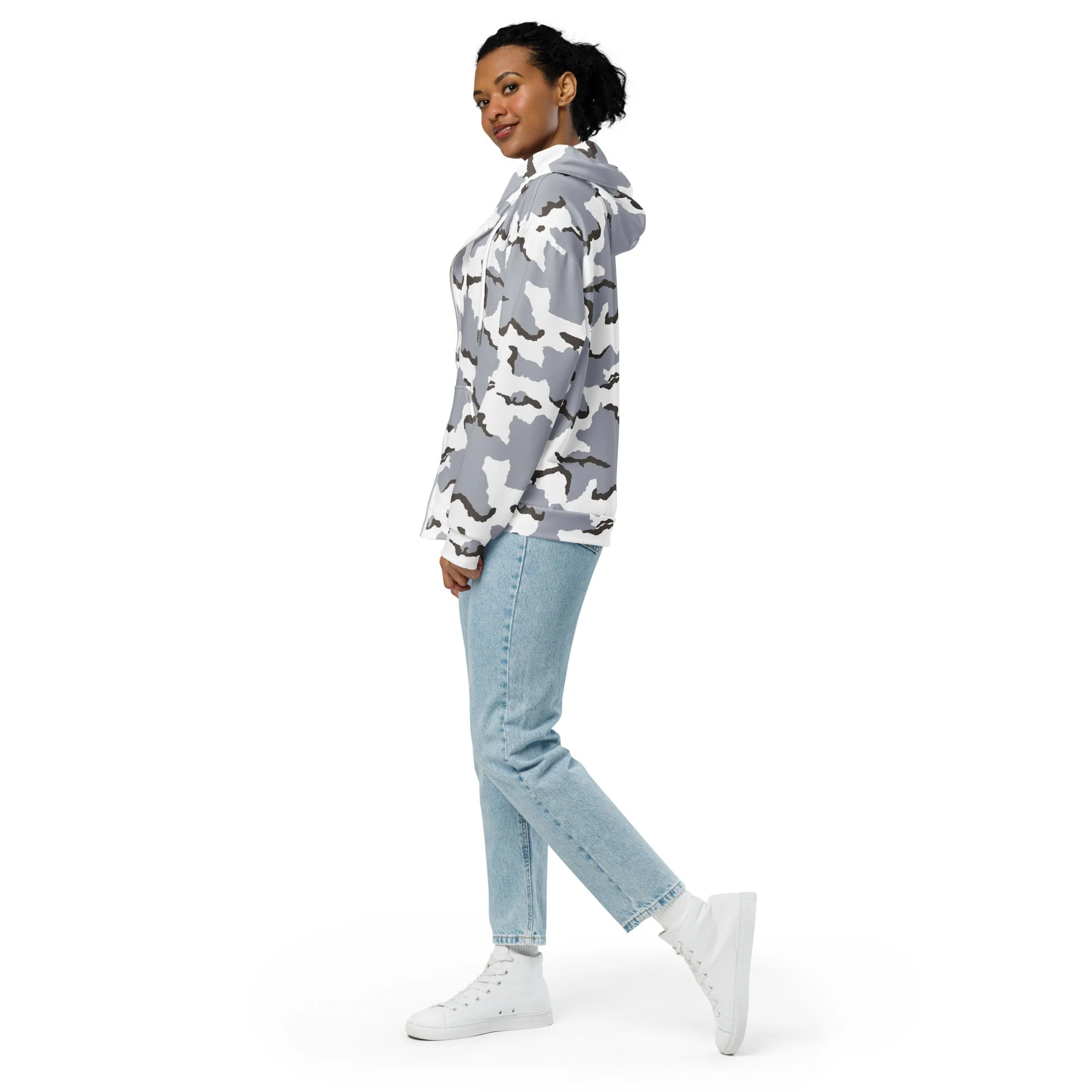 Alaska Tundra CAMO Unisex Zip Hoodie - Image 8