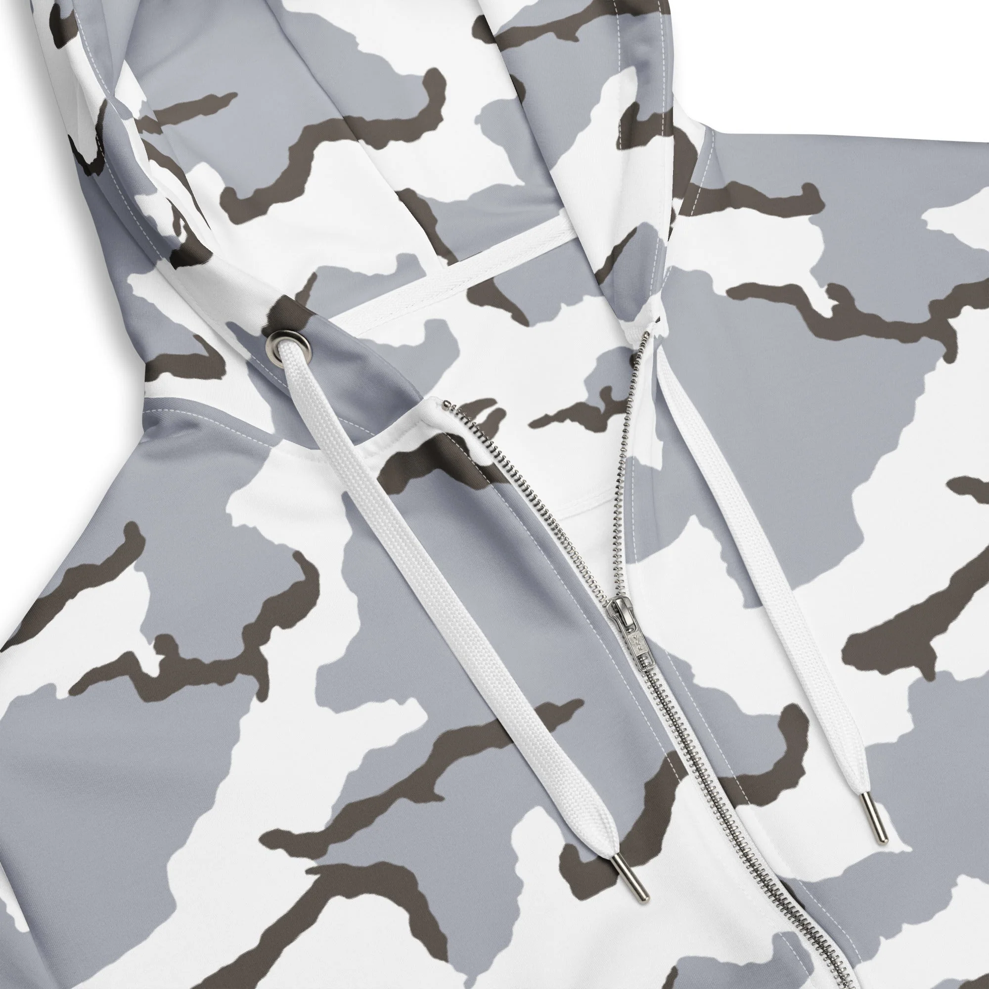 Alaska Tundra CAMO Unisex Zip Hoodie - Image 9