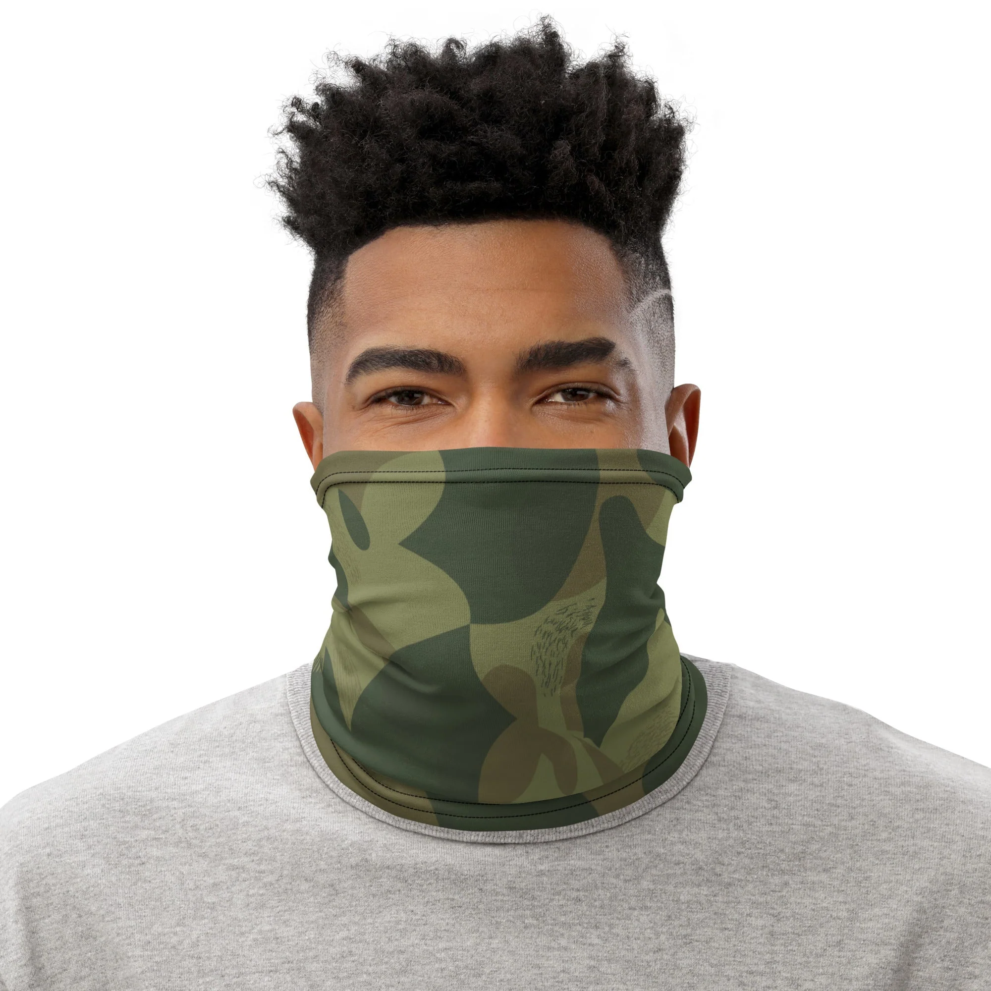 Belgian Brushstroke Moon and Balls CAMO Neck Gaiter - Image 3