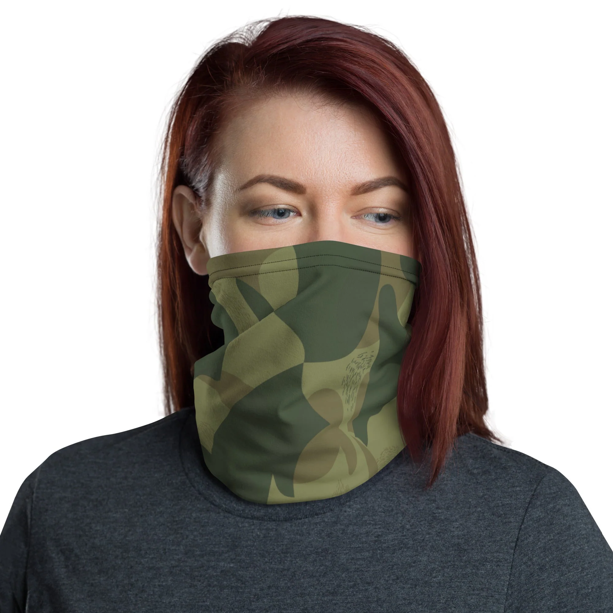 Belgian Brushstroke Moon and Balls CAMO Neck Gaiter - Image 4