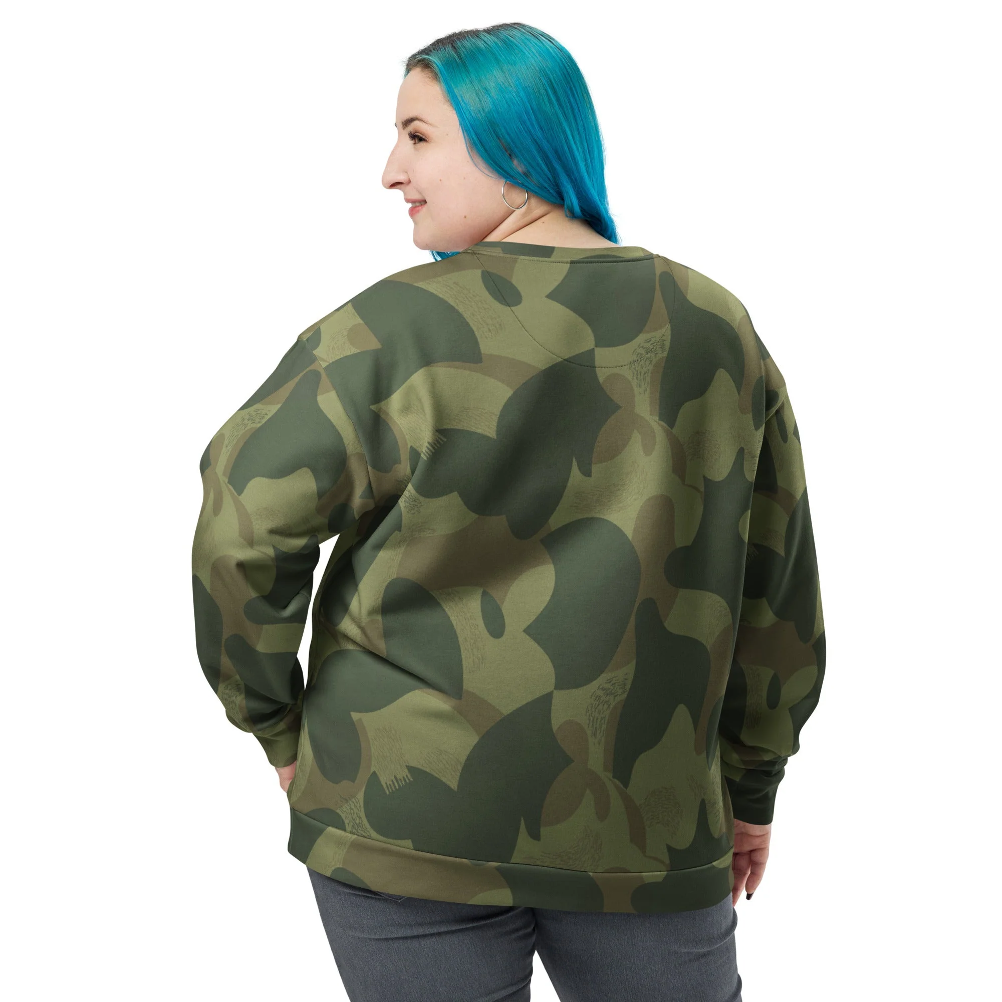 Belgian Brushstroke Moon and Balls CAMO Unisex Sweatshirt - Image 12