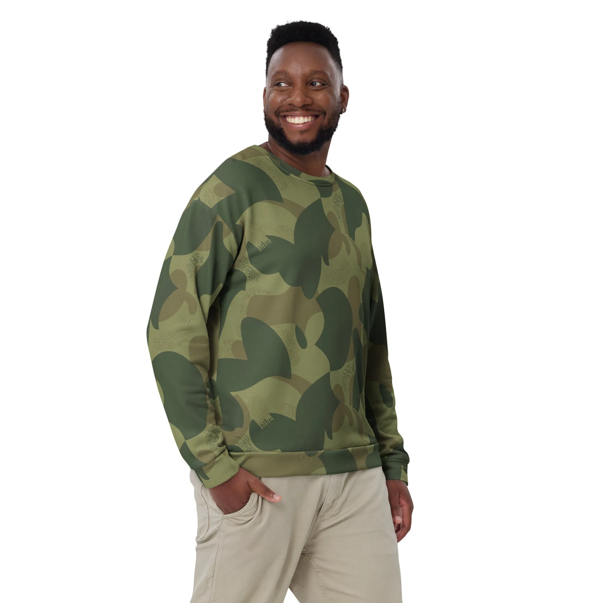 Belgian Brushstroke Moon and Balls CAMO Unisex Sweatshirt - Image 5
