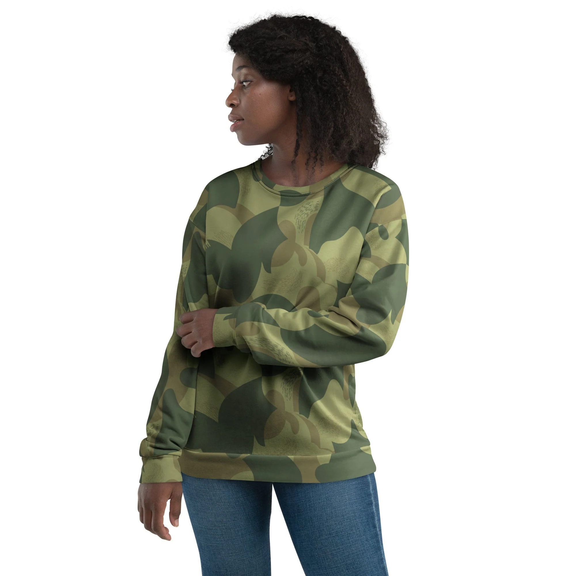 Belgian Brushstroke Moon and Balls CAMO Unisex Sweatshirt - Image 6