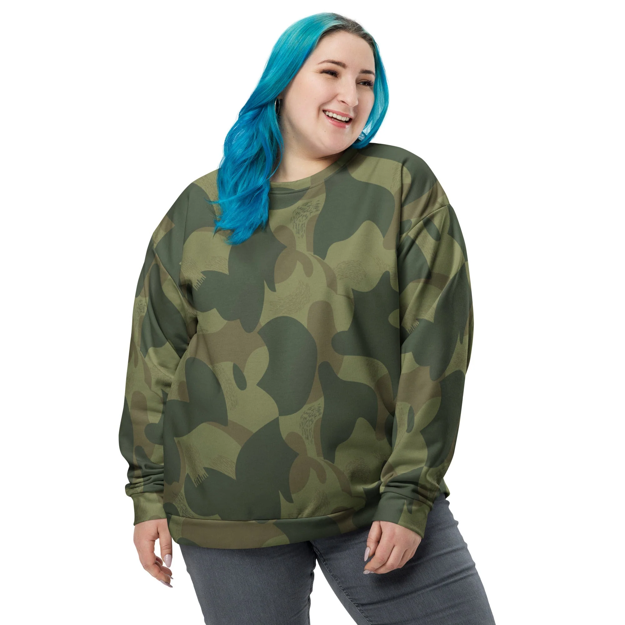 Belgian Brushstroke Moon and Balls CAMO Unisex Sweatshirt - Image 7