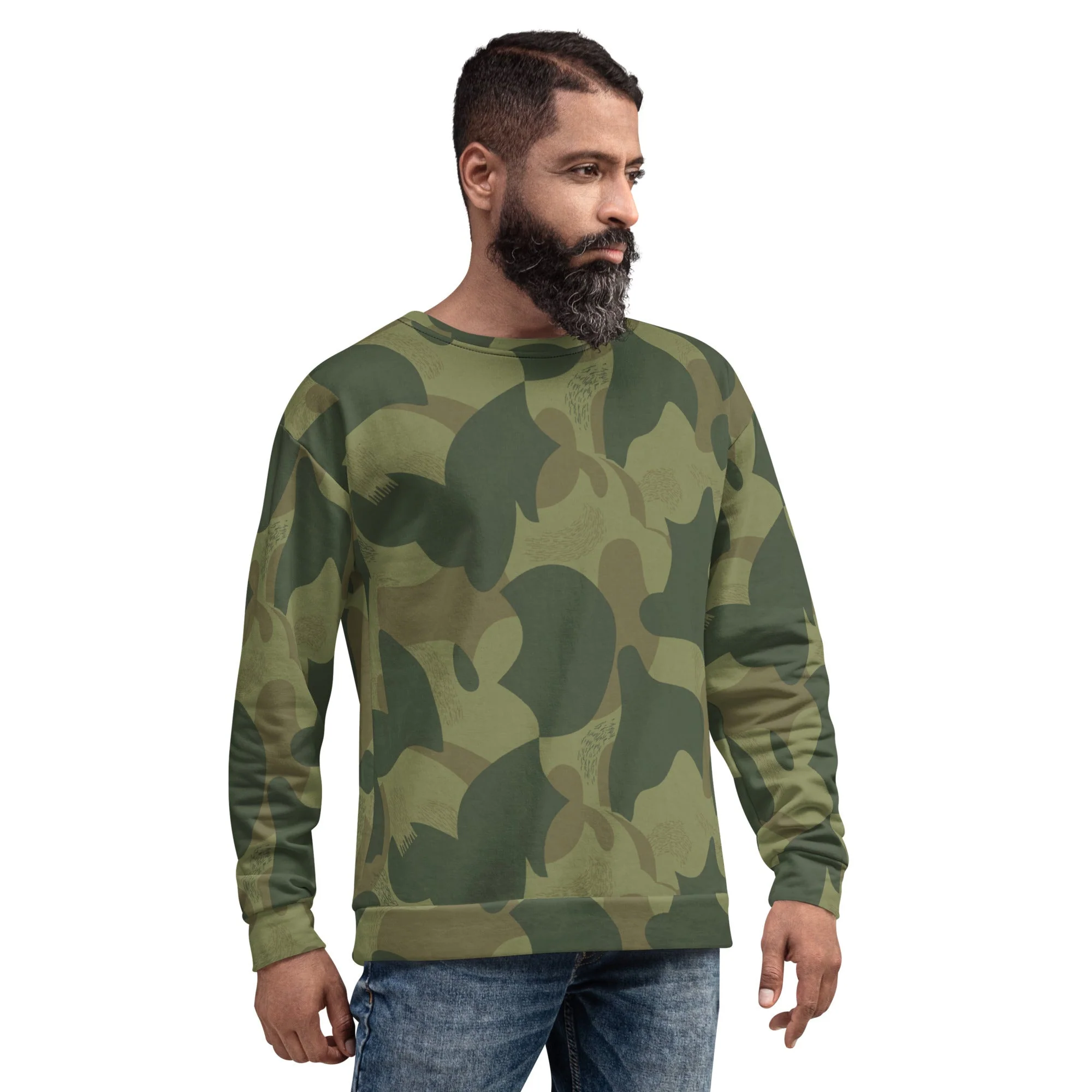 Belgian Brushstroke Moon and Balls CAMO Unisex Sweatshirt - Image 9
