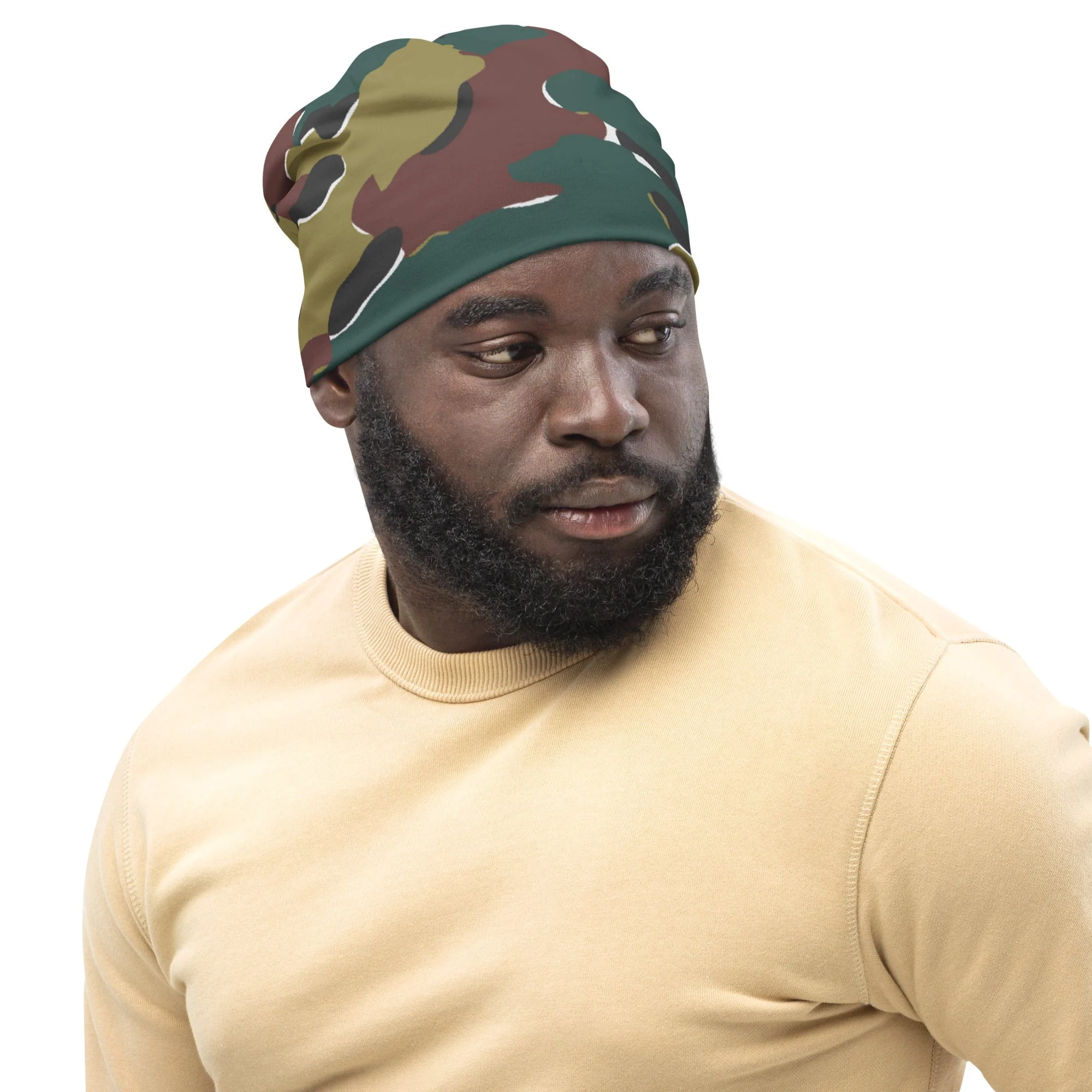 Belgian Jigsaw Autumn CAMO Beanie - Image 4