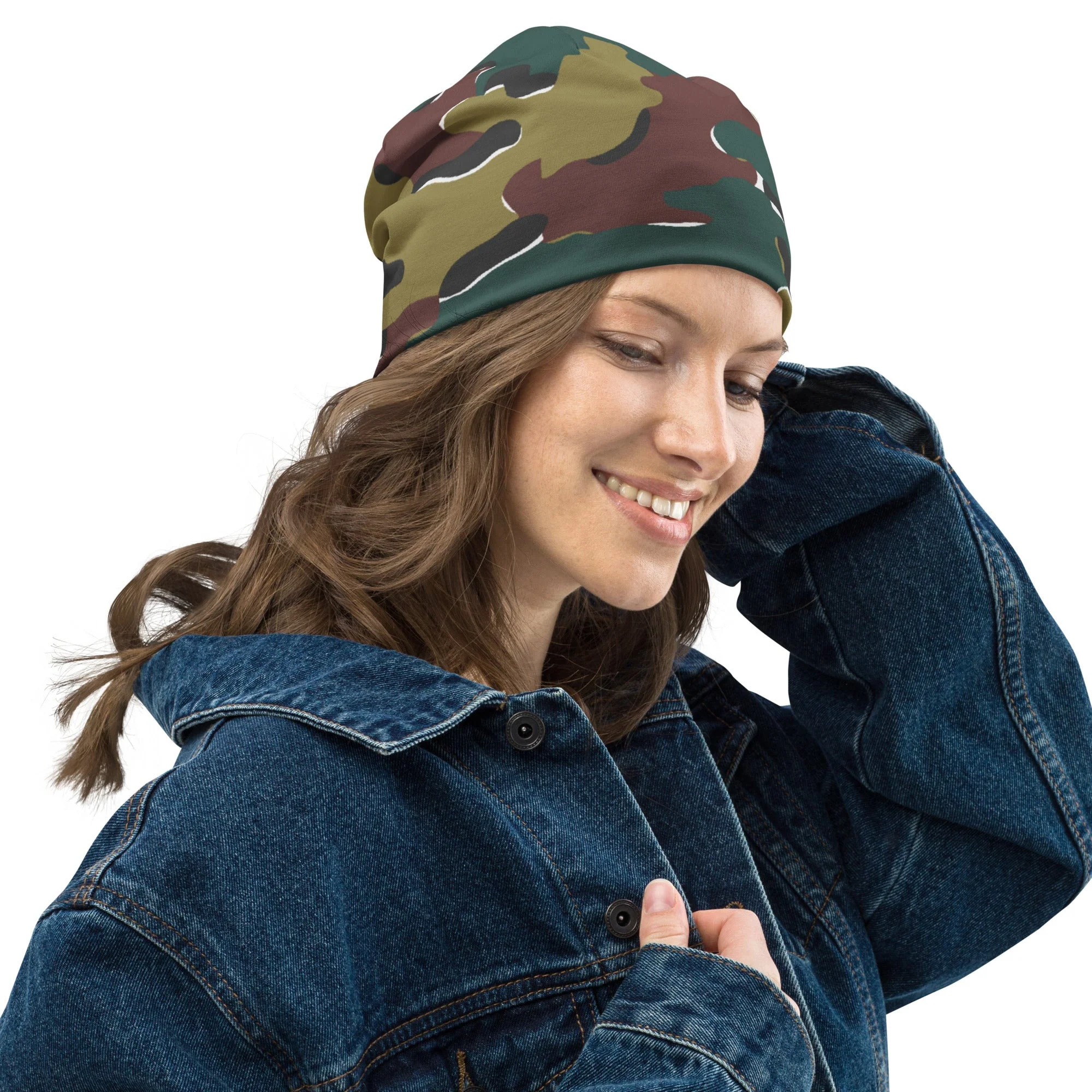 Belgian Jigsaw Autumn CAMO Beanie - Image 5