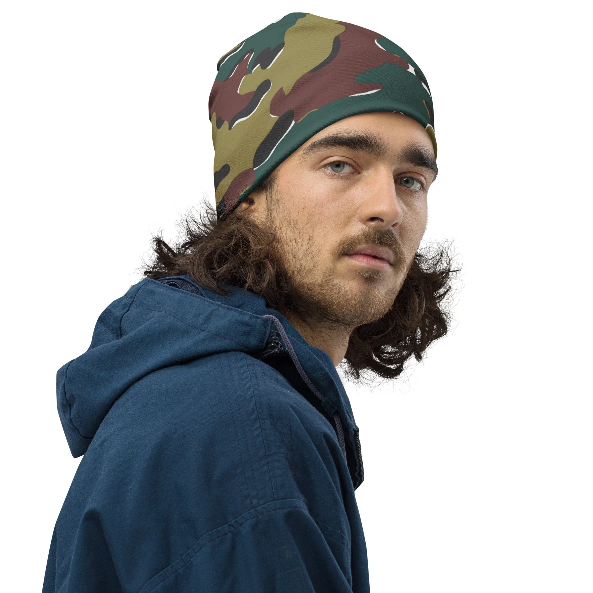 Belgian Jigsaw Autumn CAMO Beanie - Image 9