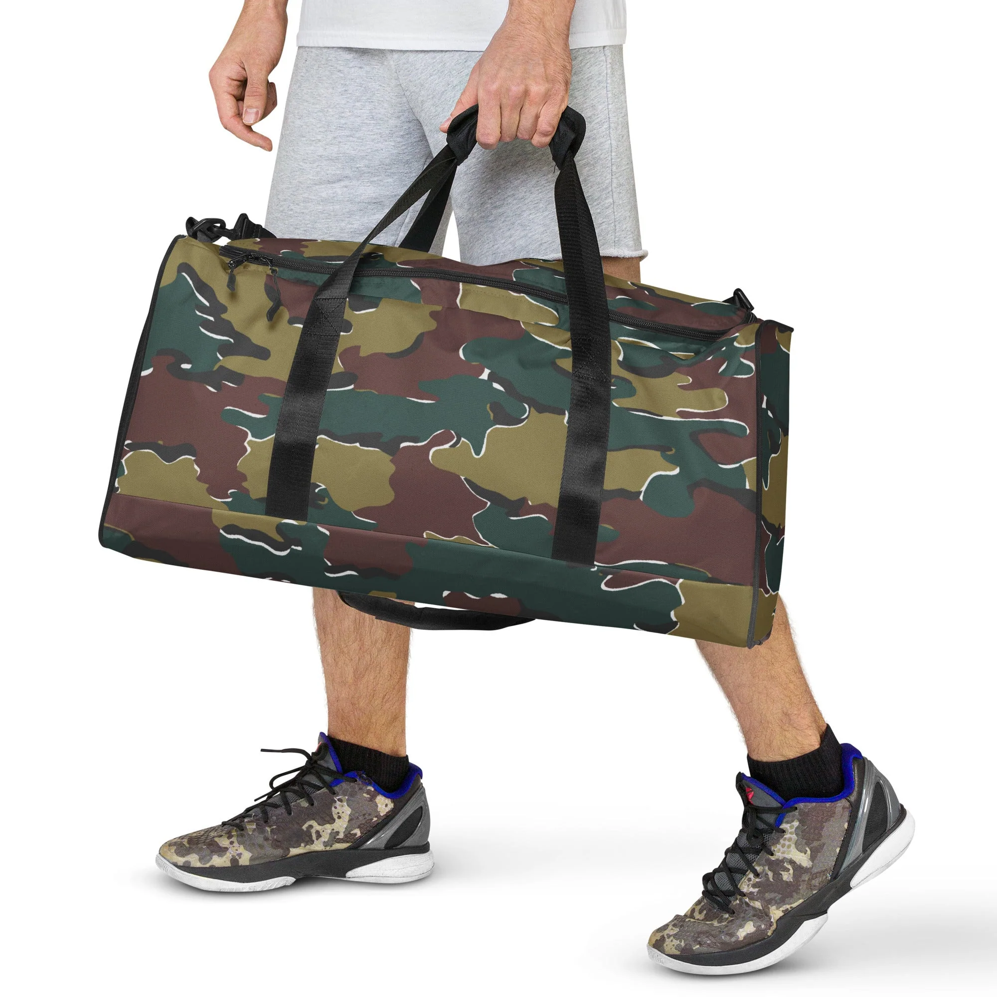 Belgian Jigsaw Autumn CAMO Duffle Bag - Image 10