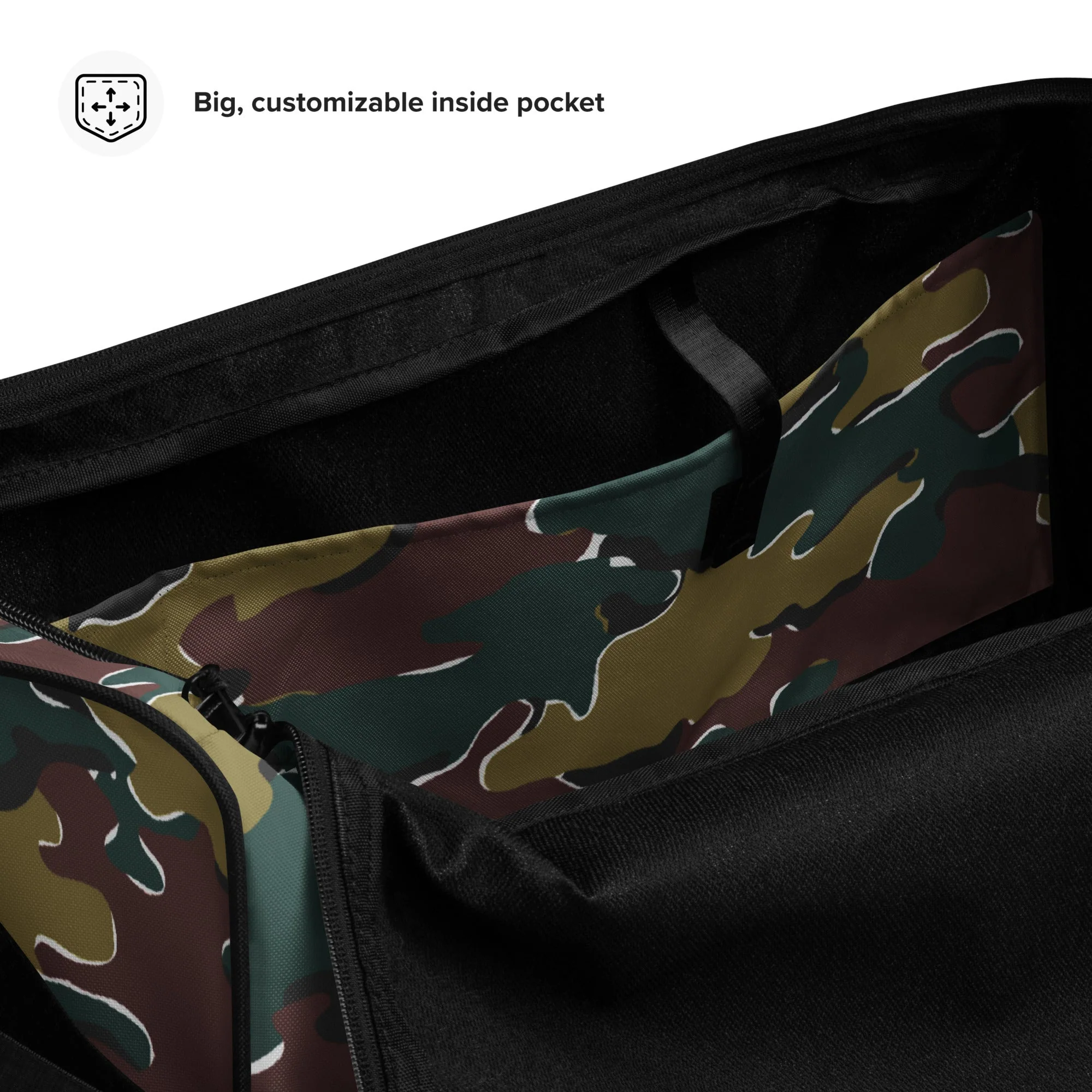 Belgian Jigsaw Autumn CAMO Duffle Bag - Image 9