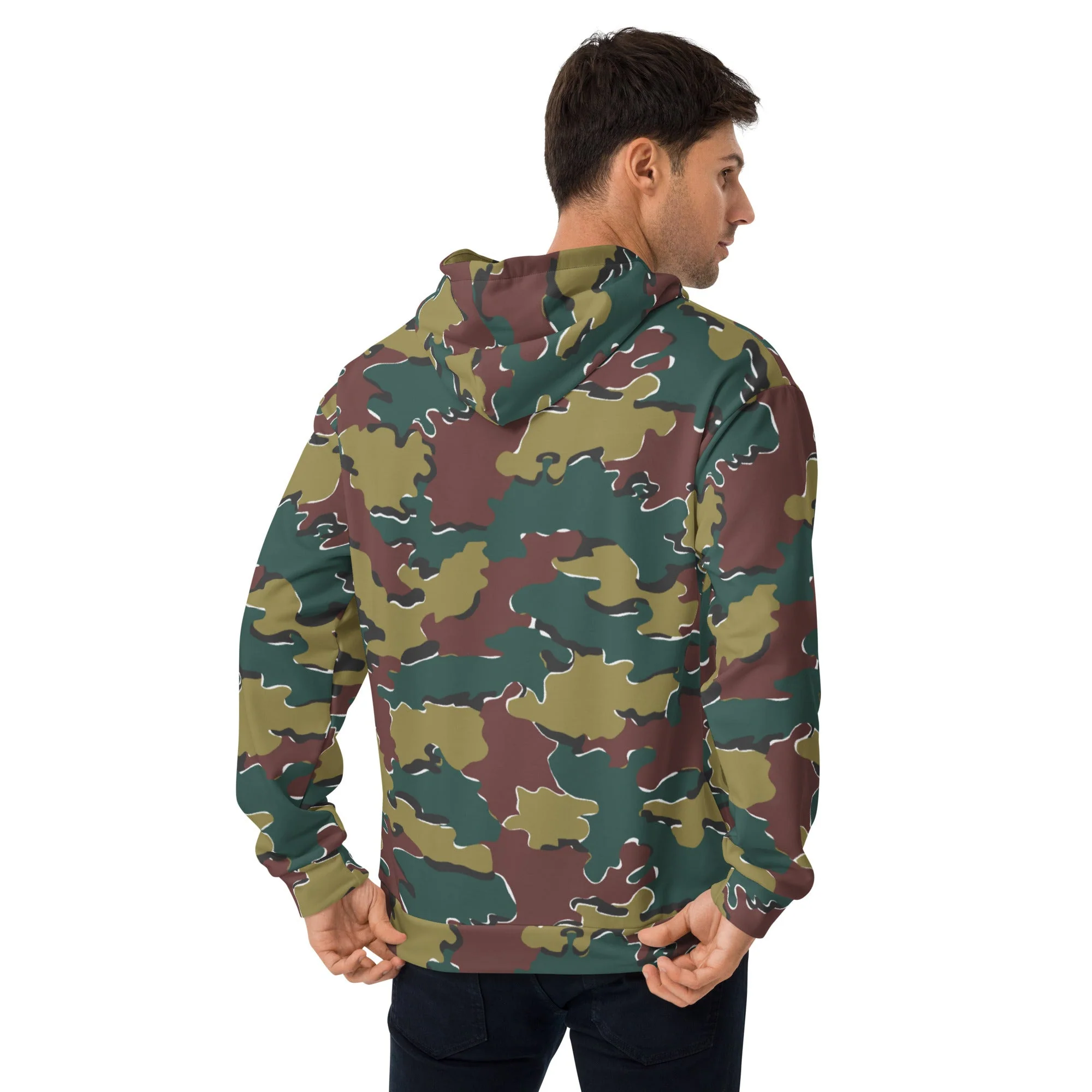 Belgian Jigsaw Autumn CAMO Unisex Hoodie - Image 3