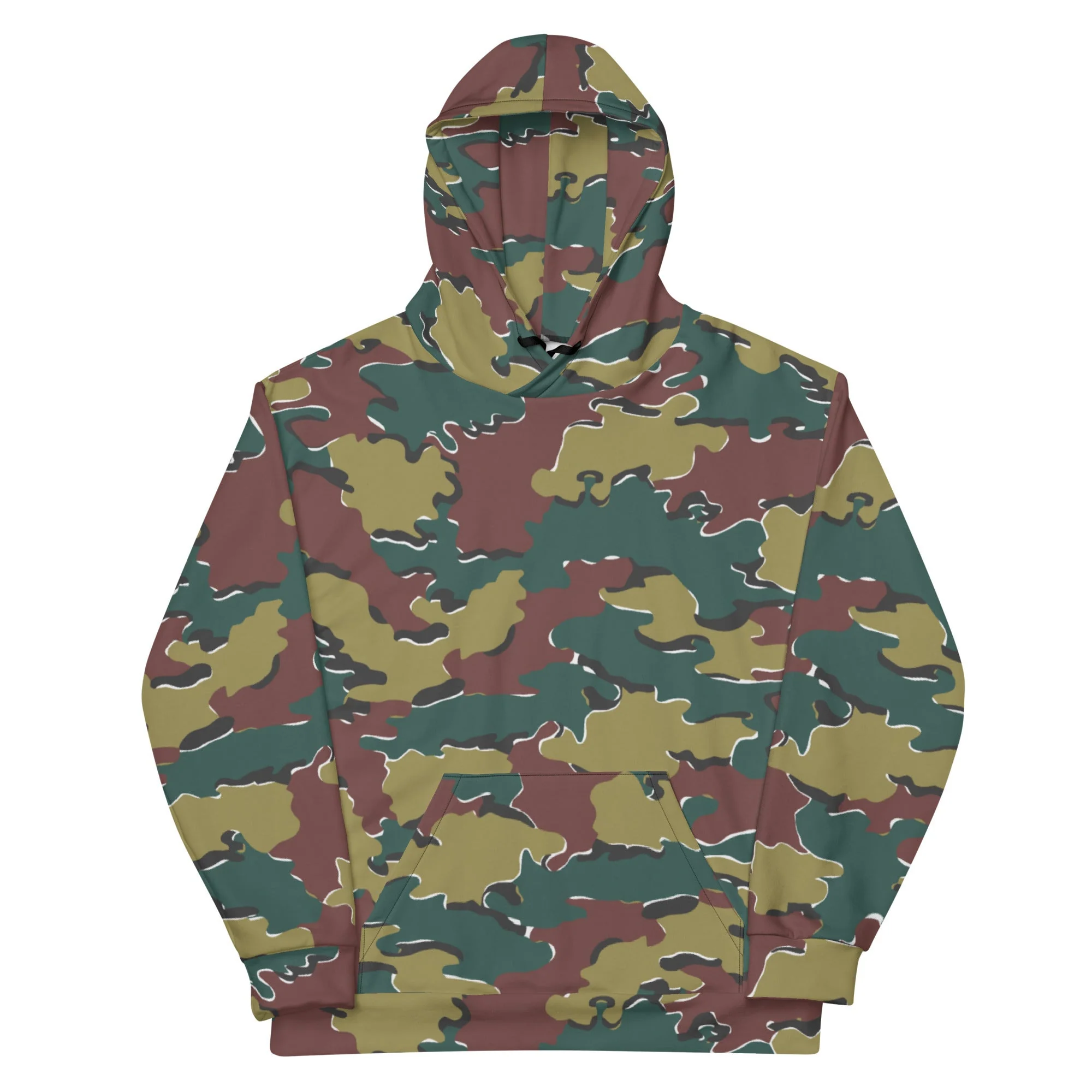 Belgian Jigsaw Autumn CAMO Unisex Hoodie - Image 4
