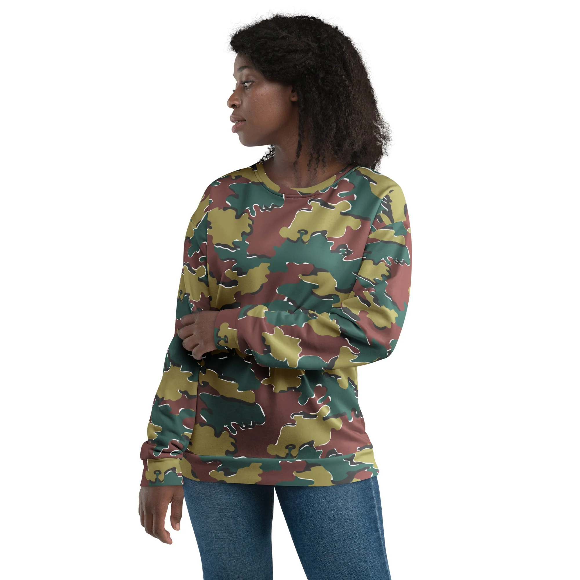Belgian Jigsaw Autumn CAMO Unisex Sweatshirt - Image 6