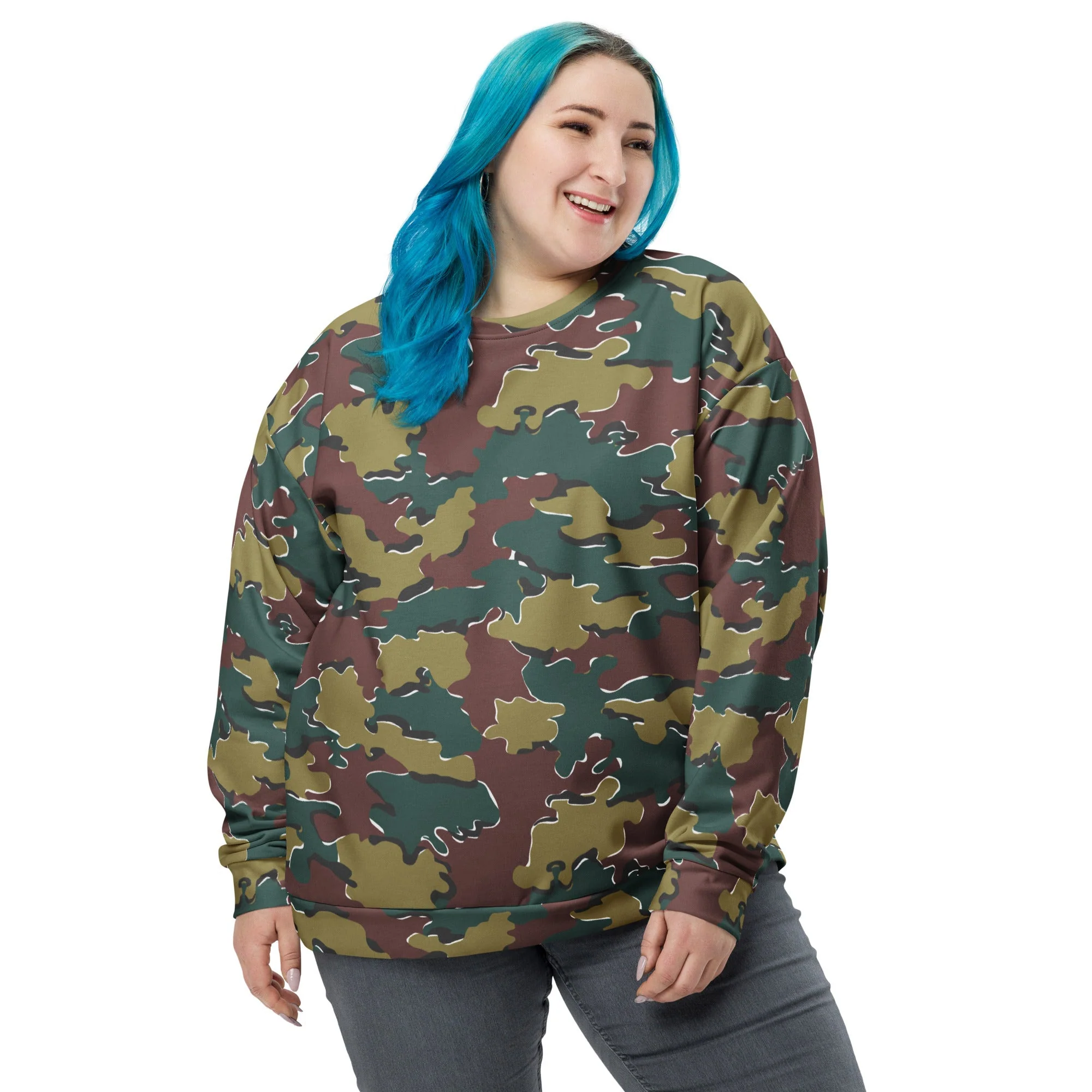 Belgian Jigsaw Autumn CAMO Unisex Sweatshirt - Image 7