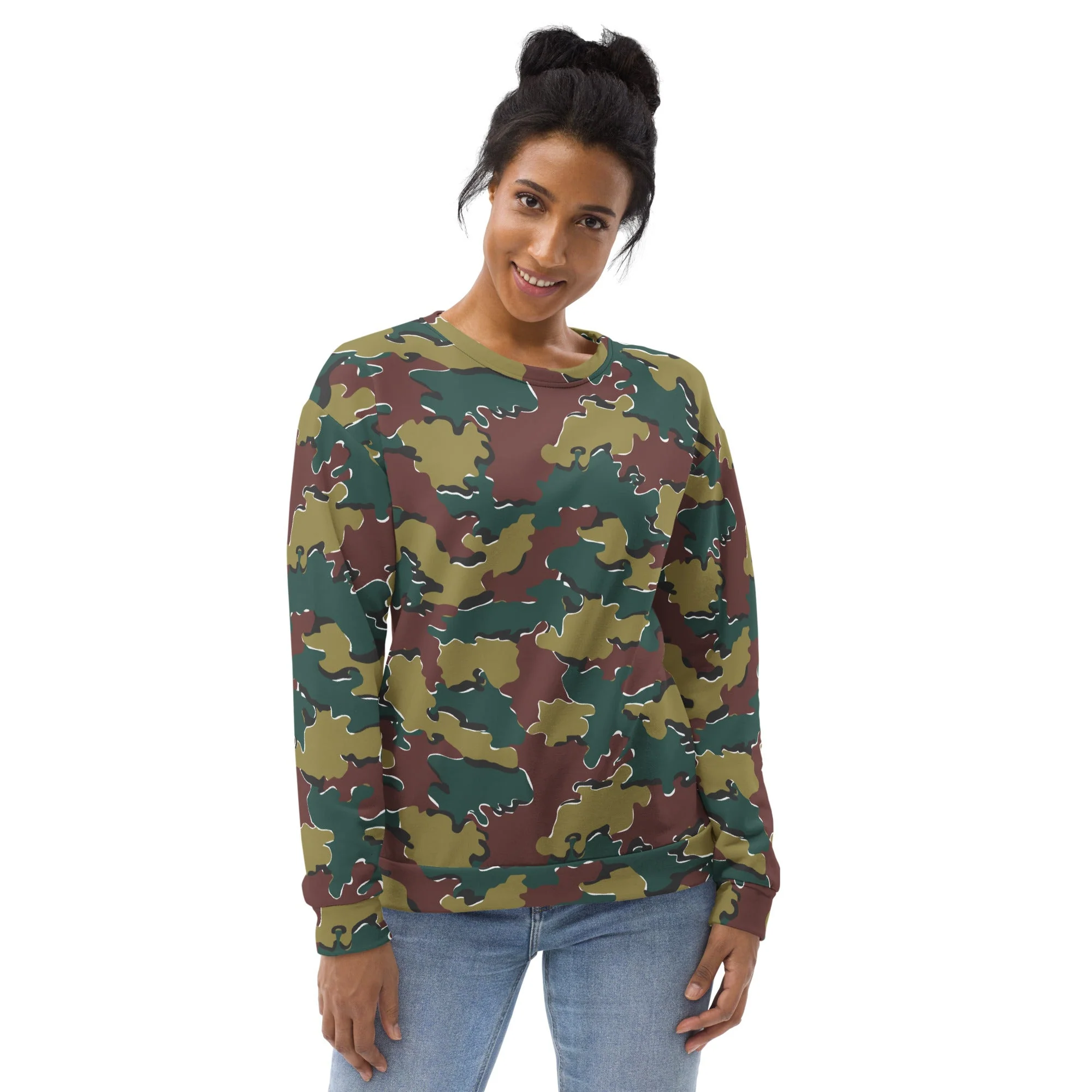 Belgian Jigsaw Autumn CAMO Unisex Sweatshirt - Image 8