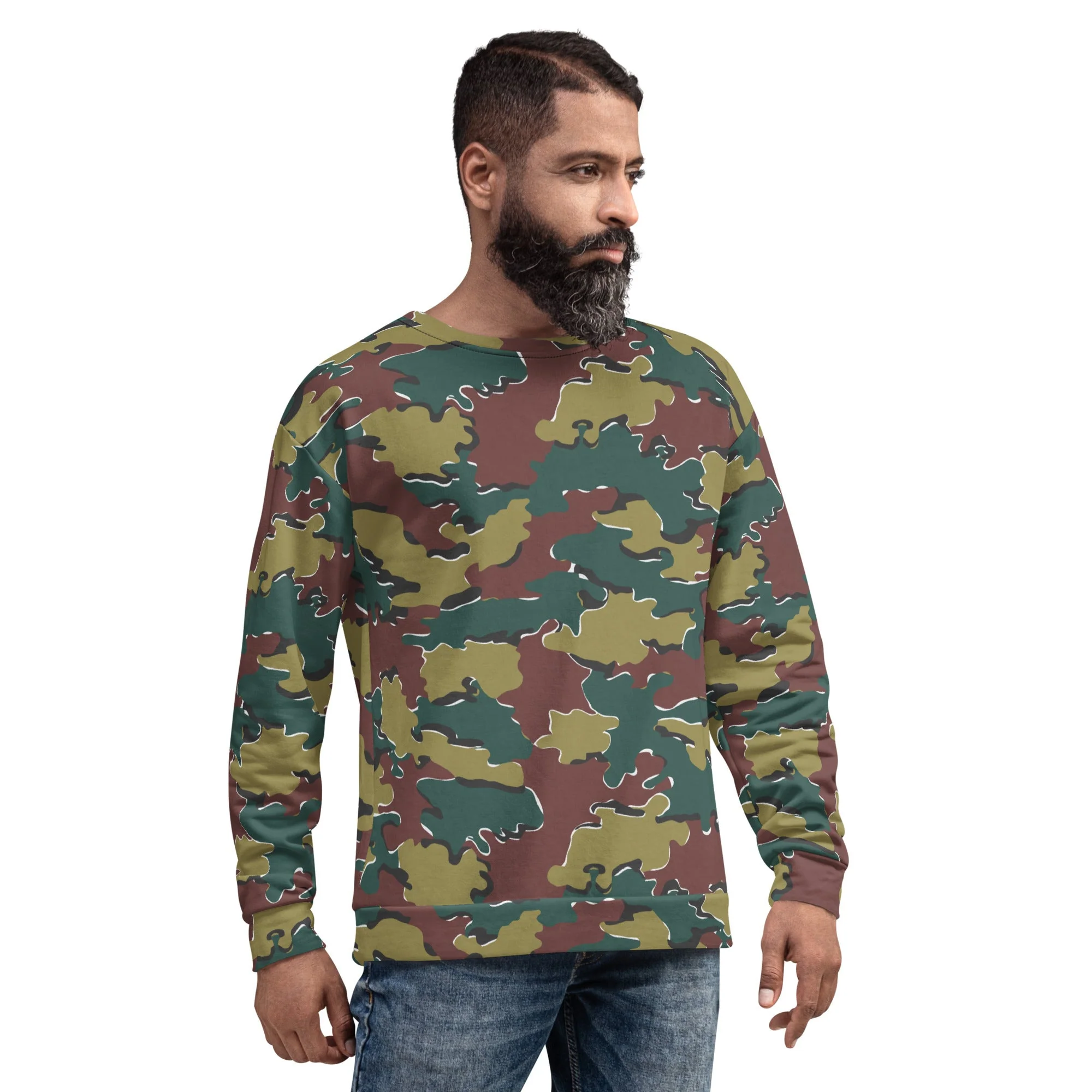 Belgian Jigsaw Autumn CAMO Unisex Sweatshirt - Image 9