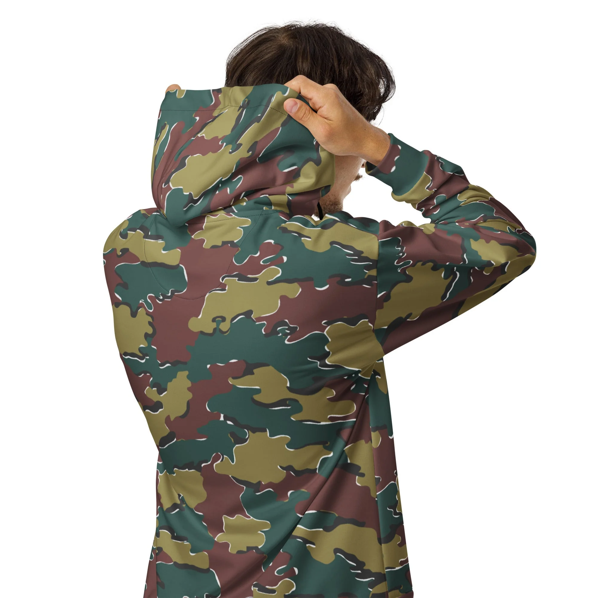 Belgian Jigsaw Autumn CAMO Unisex Zip Hoodie - Image 14