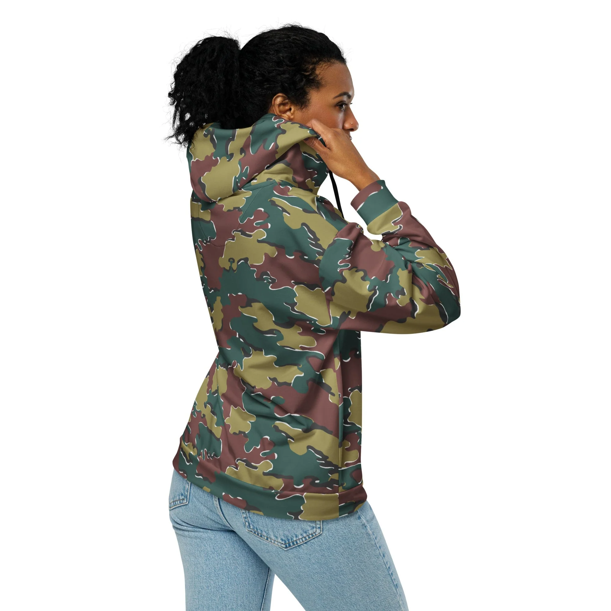 Belgian Jigsaw Autumn CAMO Unisex Zip Hoodie - Image 15