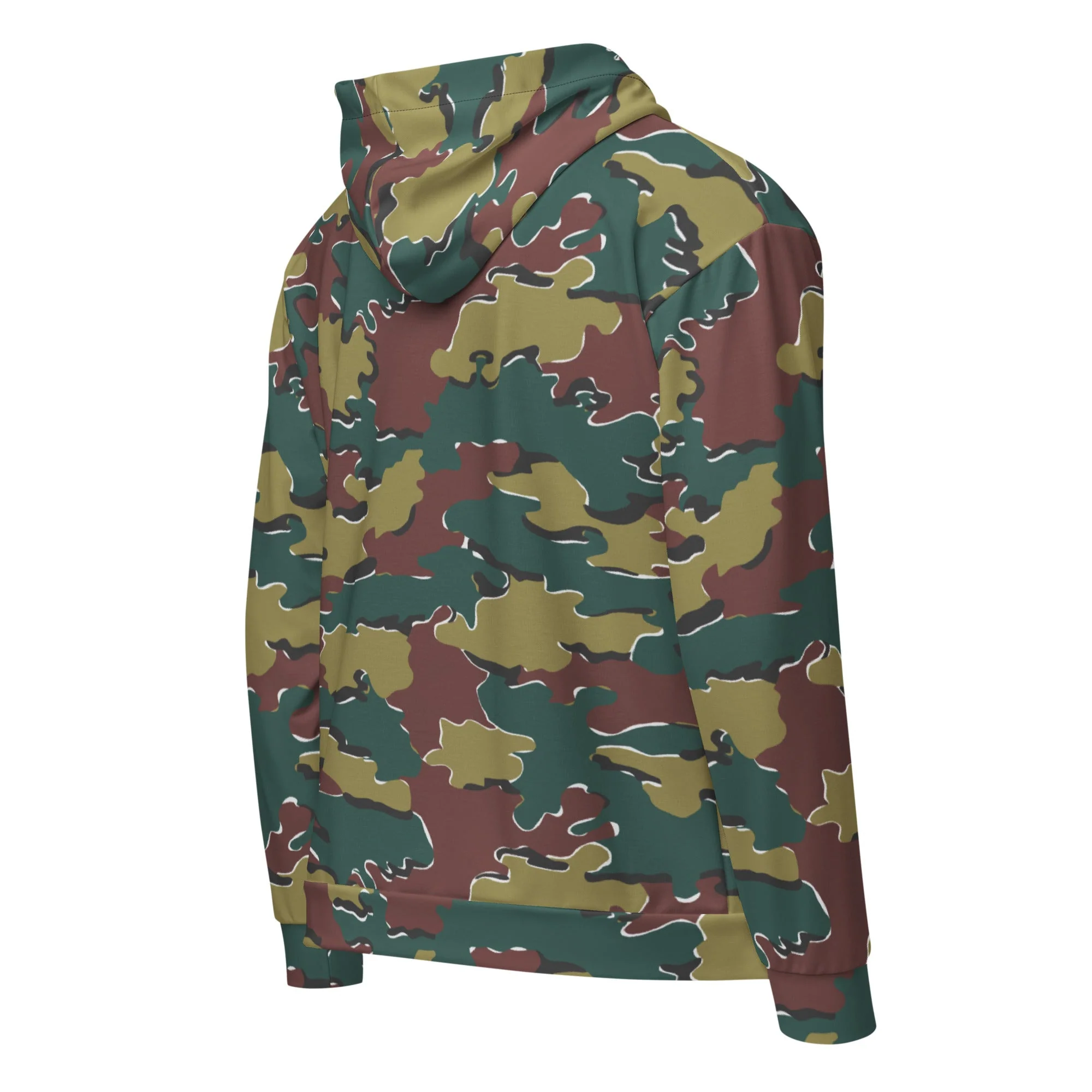 Belgian Jigsaw Autumn CAMO Unisex Zip Hoodie - Image 4