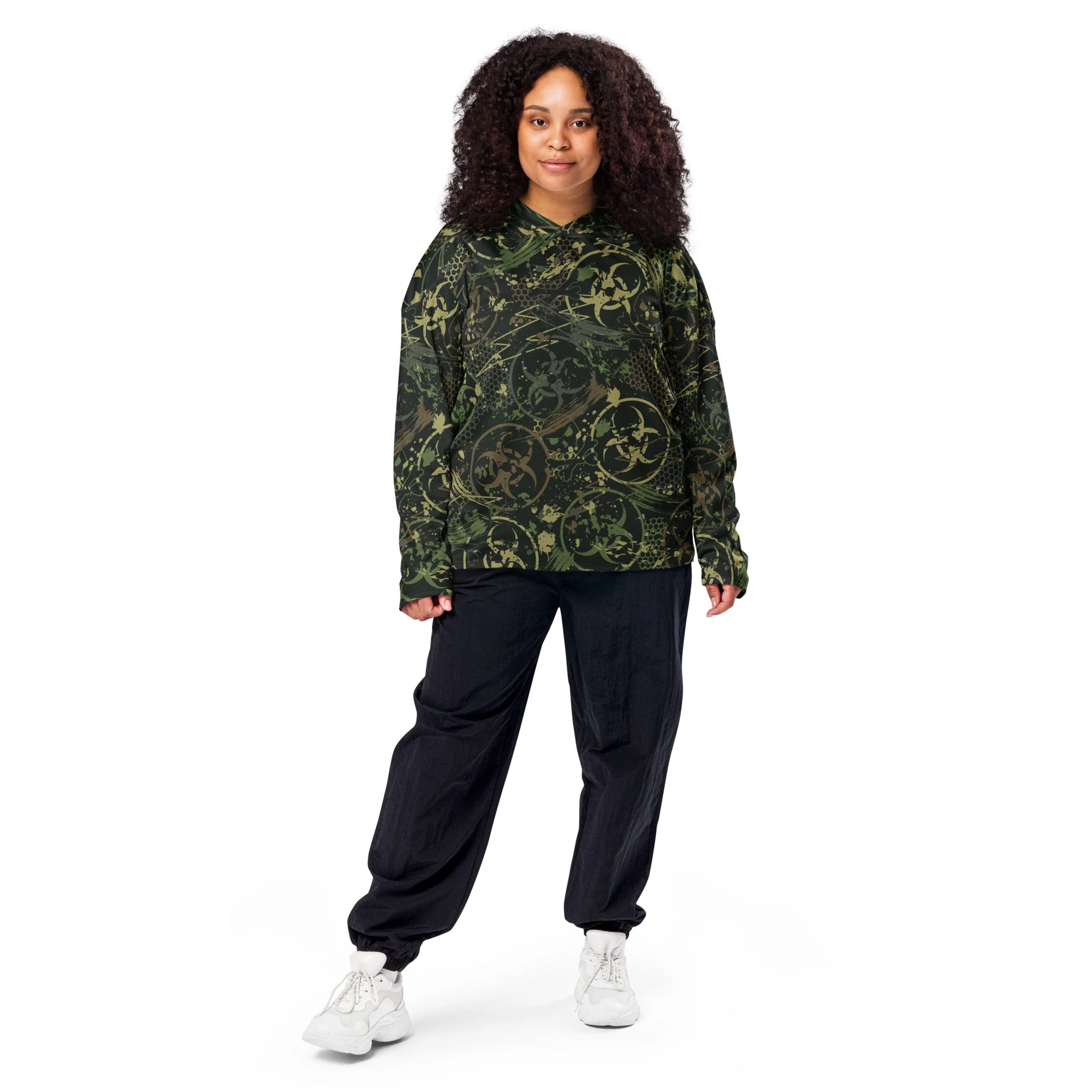 Biohazard Wasteland CAMO Unisex Hockey Fan Jersey - Image 10