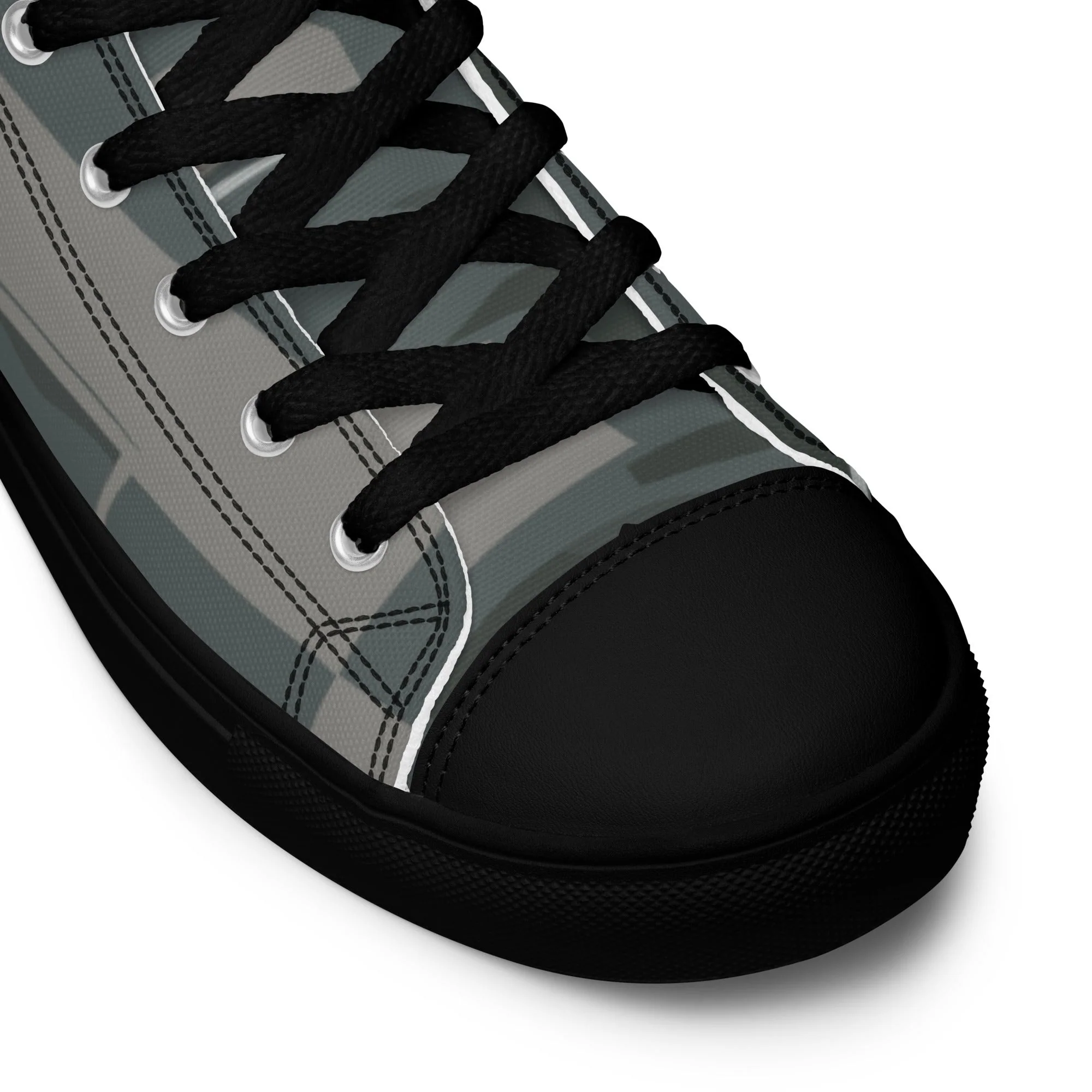 Black OPS Modern Warfare City Digital CAMO Mens High-Top Canvas Shoes - Image 4