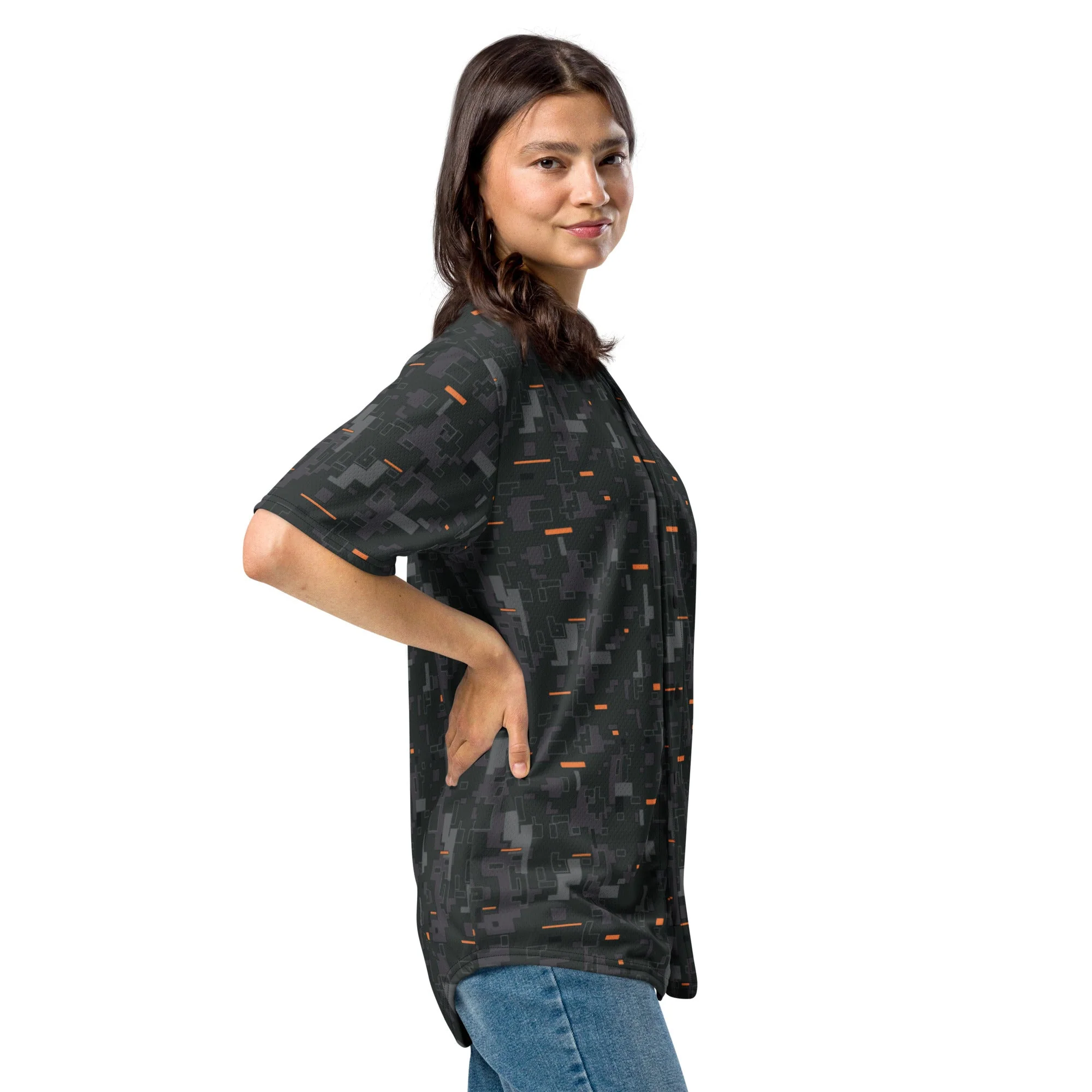 Black OPS CE Digital CAMO Unisex Baseball Jersey - Image 2