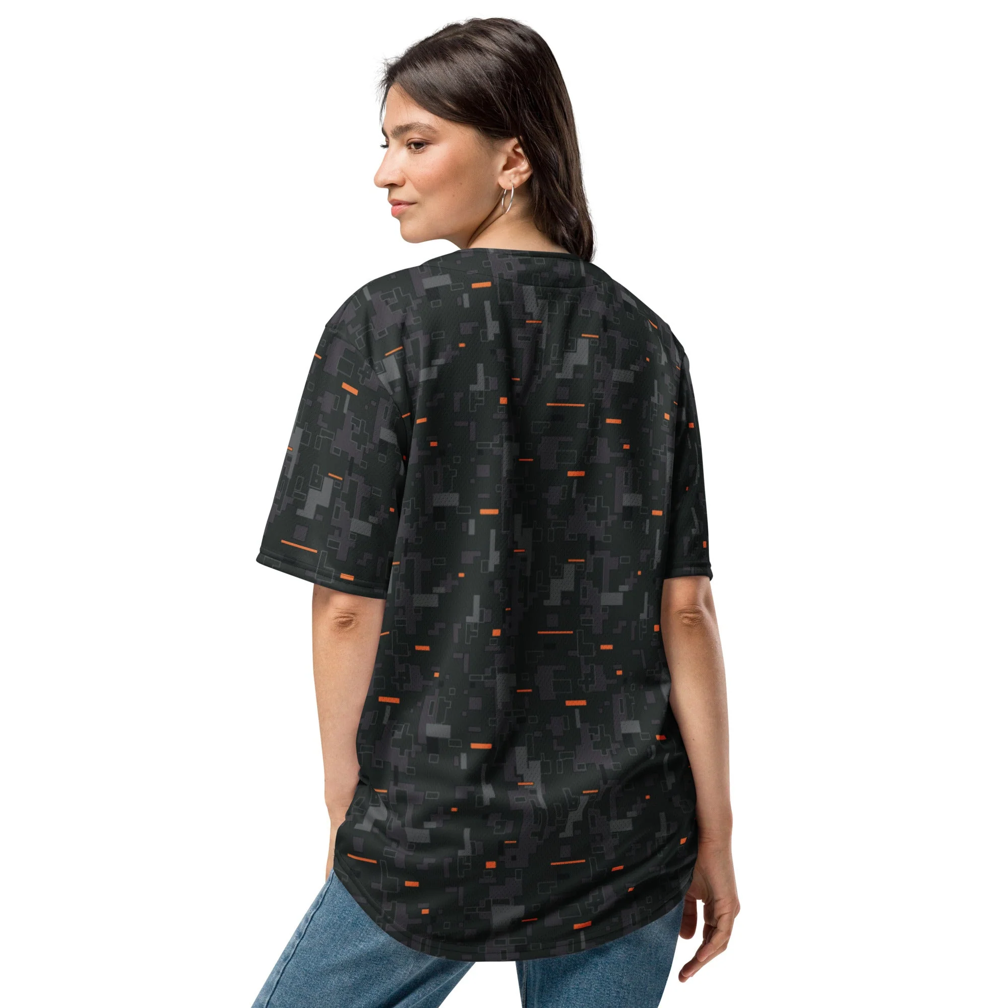 Black OPS CE Digital CAMO Unisex Baseball Jersey - Image 4
