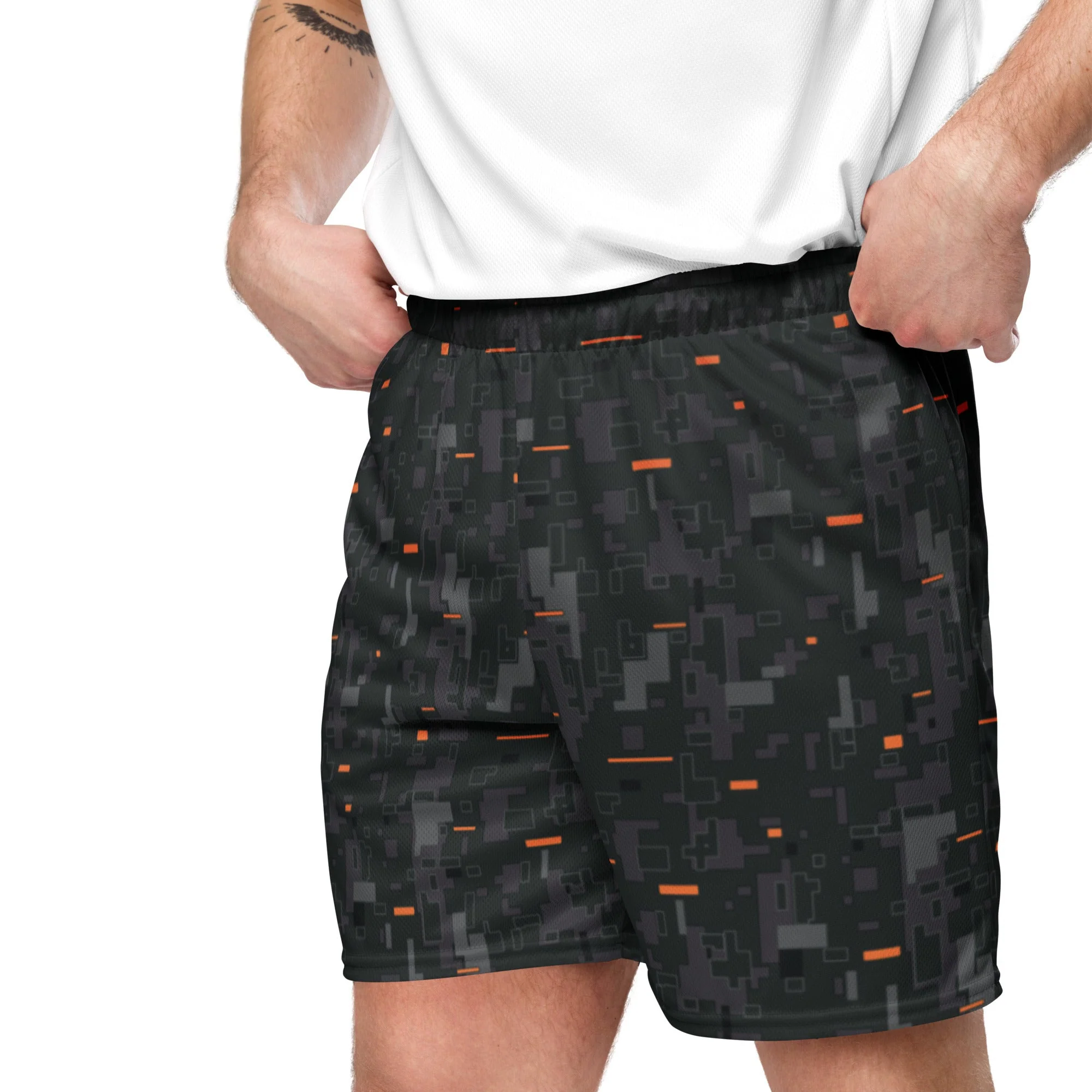 Black OPS CE Digital CAMO Unisex Mesh Shorts - Image 2