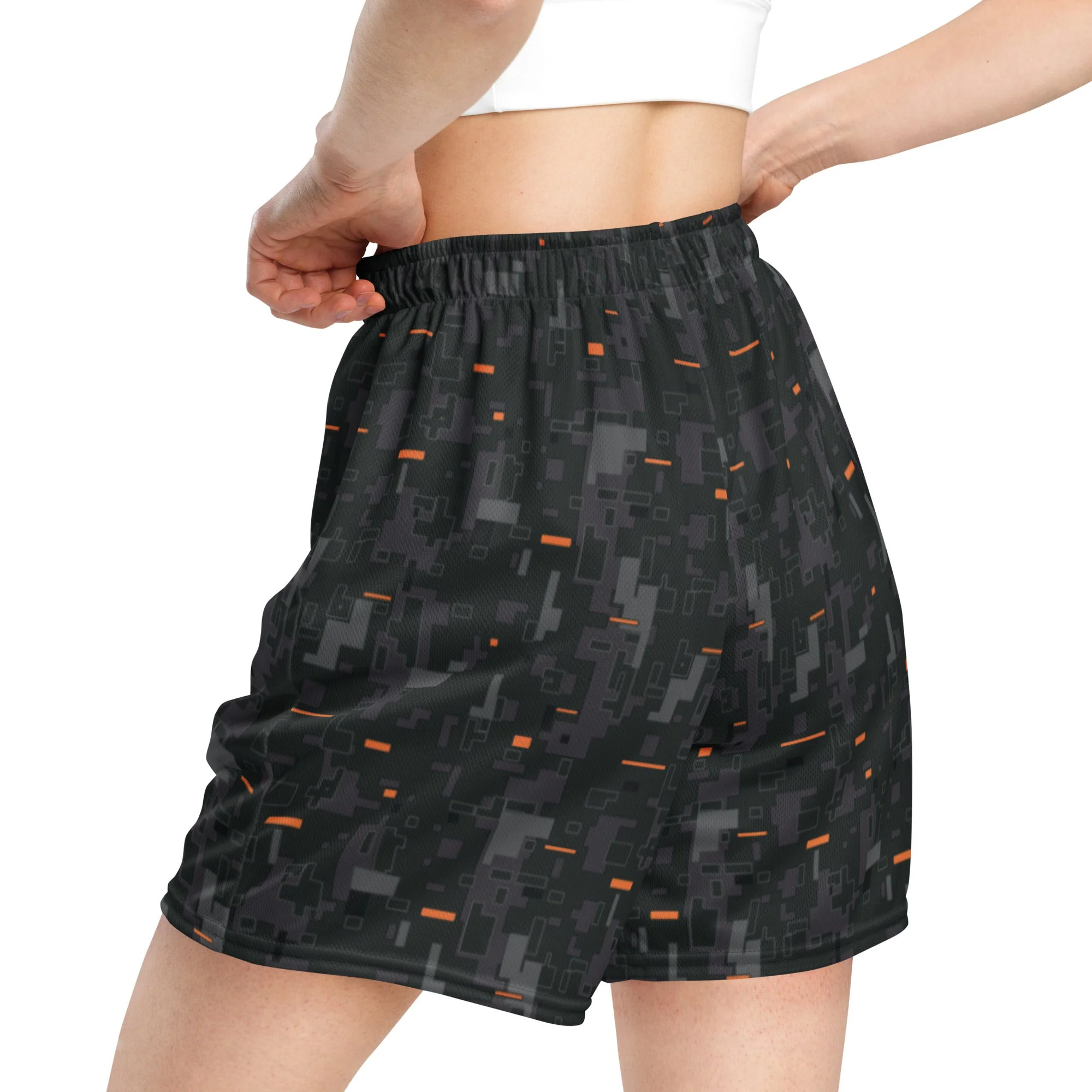 Black OPS CE Digital CAMO Unisex Mesh Shorts - Image 3