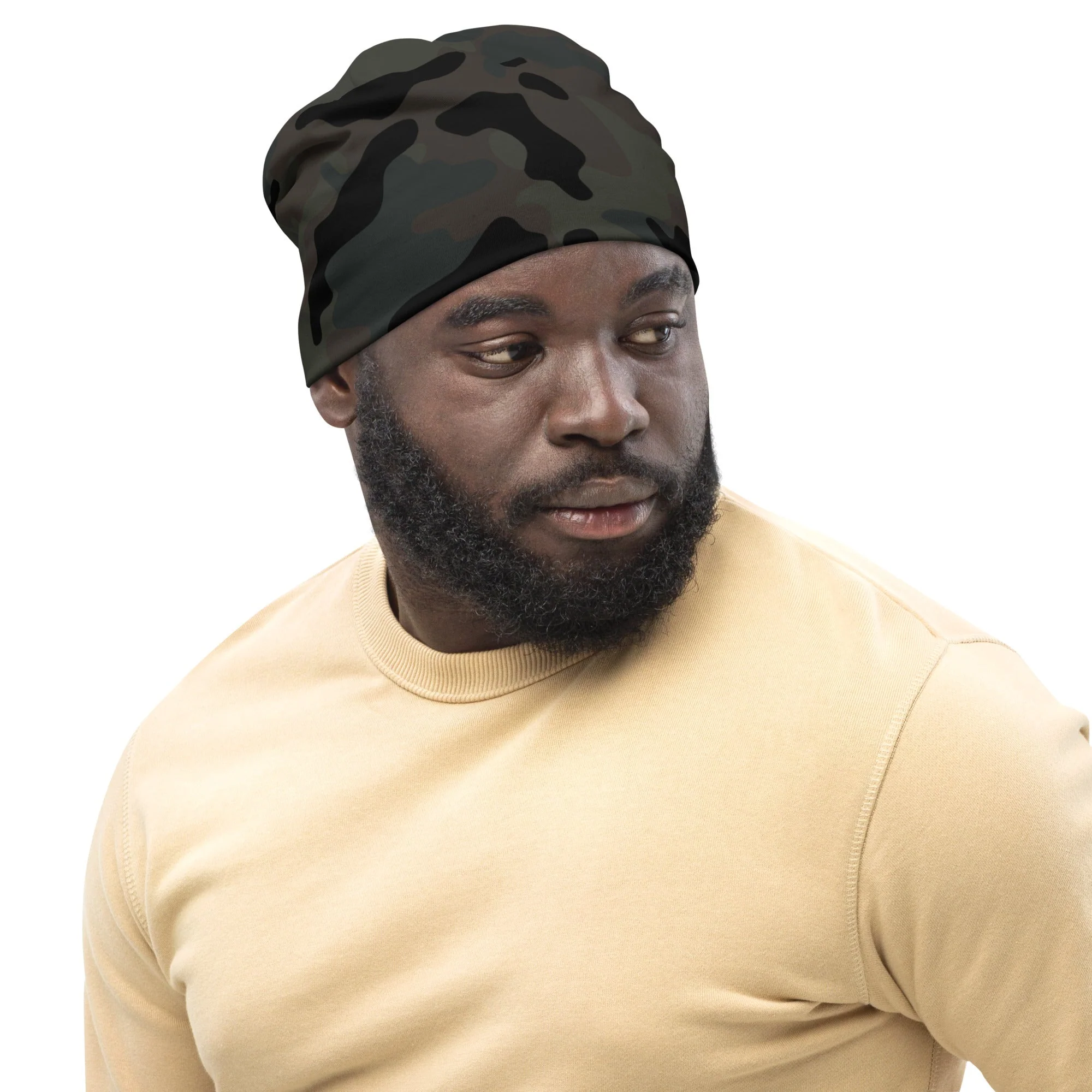 Black OPS Covert CAMO Beanie - Image 5