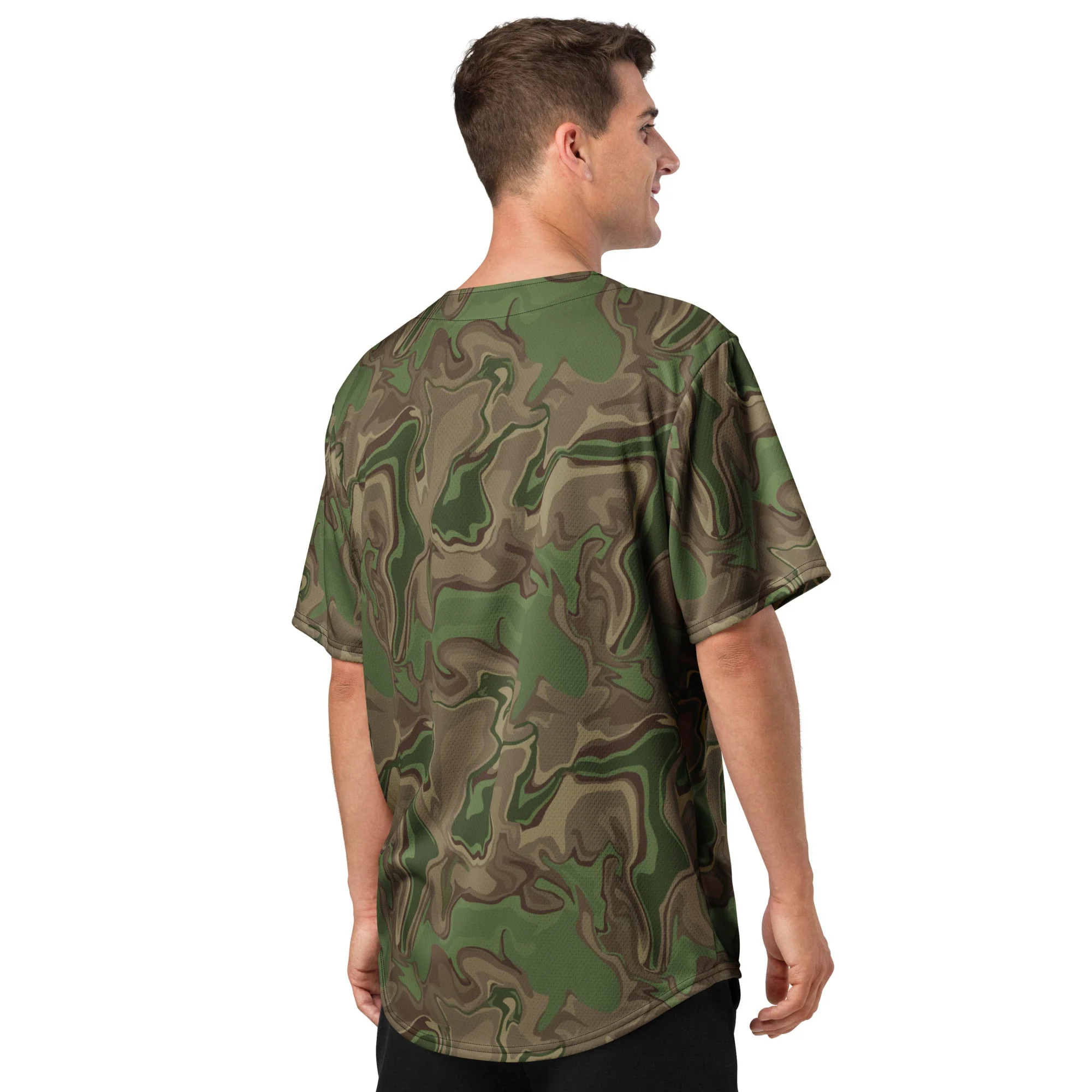 Black OPS Sludgeflow Morphic CAMO Unisex Baseball Jersey - Image 14